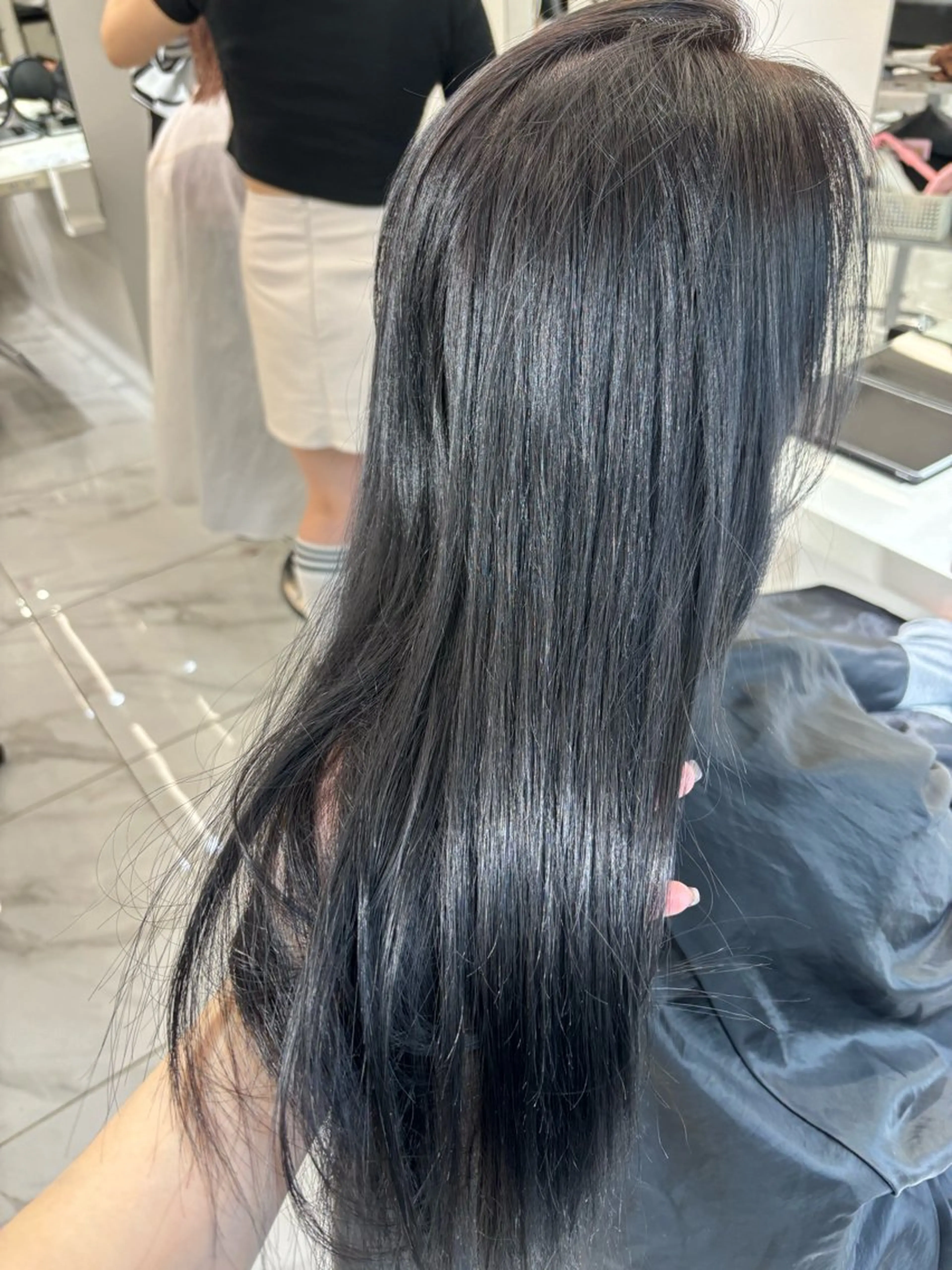 ロング カラー 透明感カラー ヘアカラー 🩶大人韓国ヘア 渋谷/Satsukiのヘアスタイル