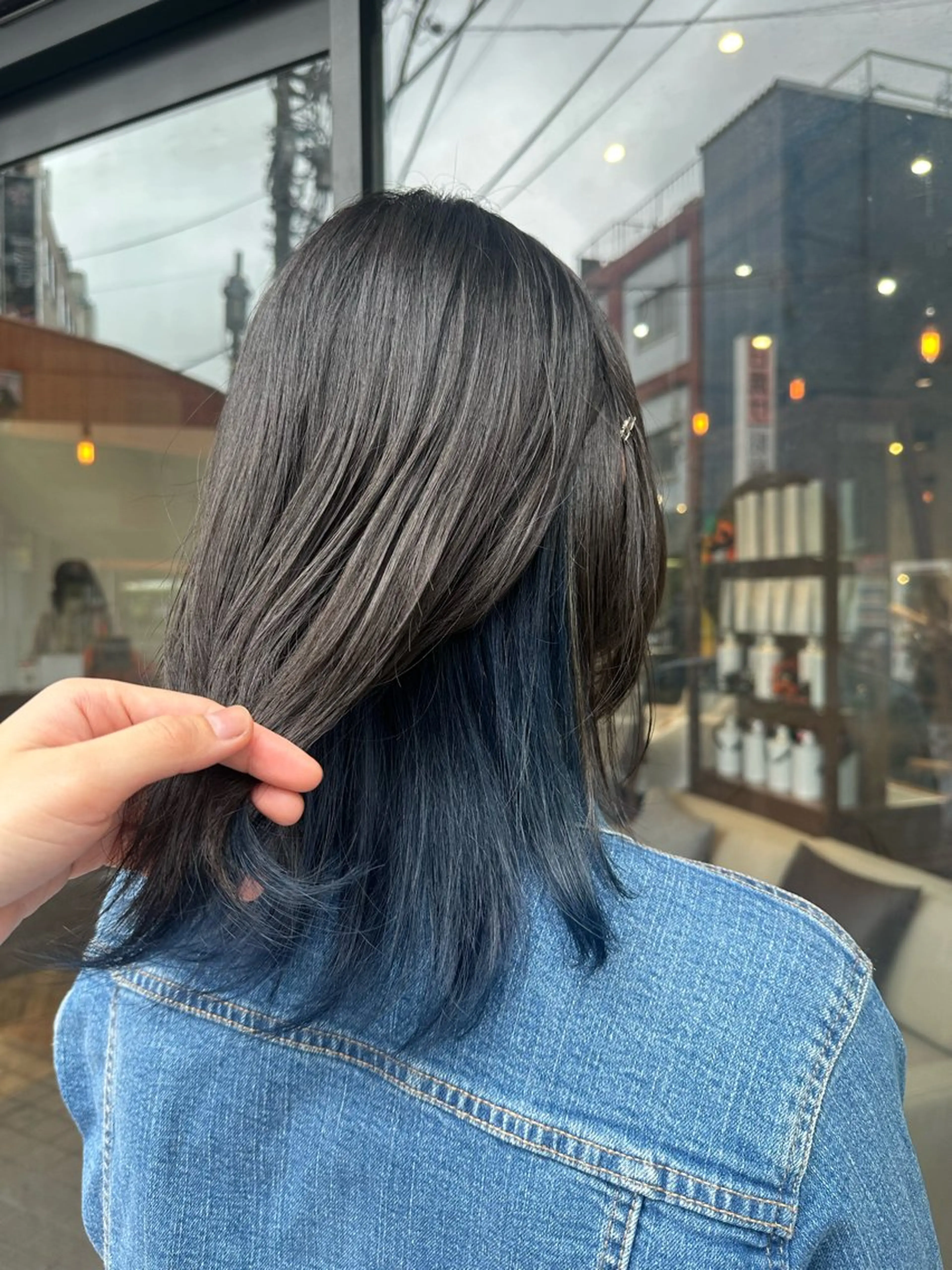 セミロング カラー ヘアカラー いまじゅく あおいのヘアスタイル