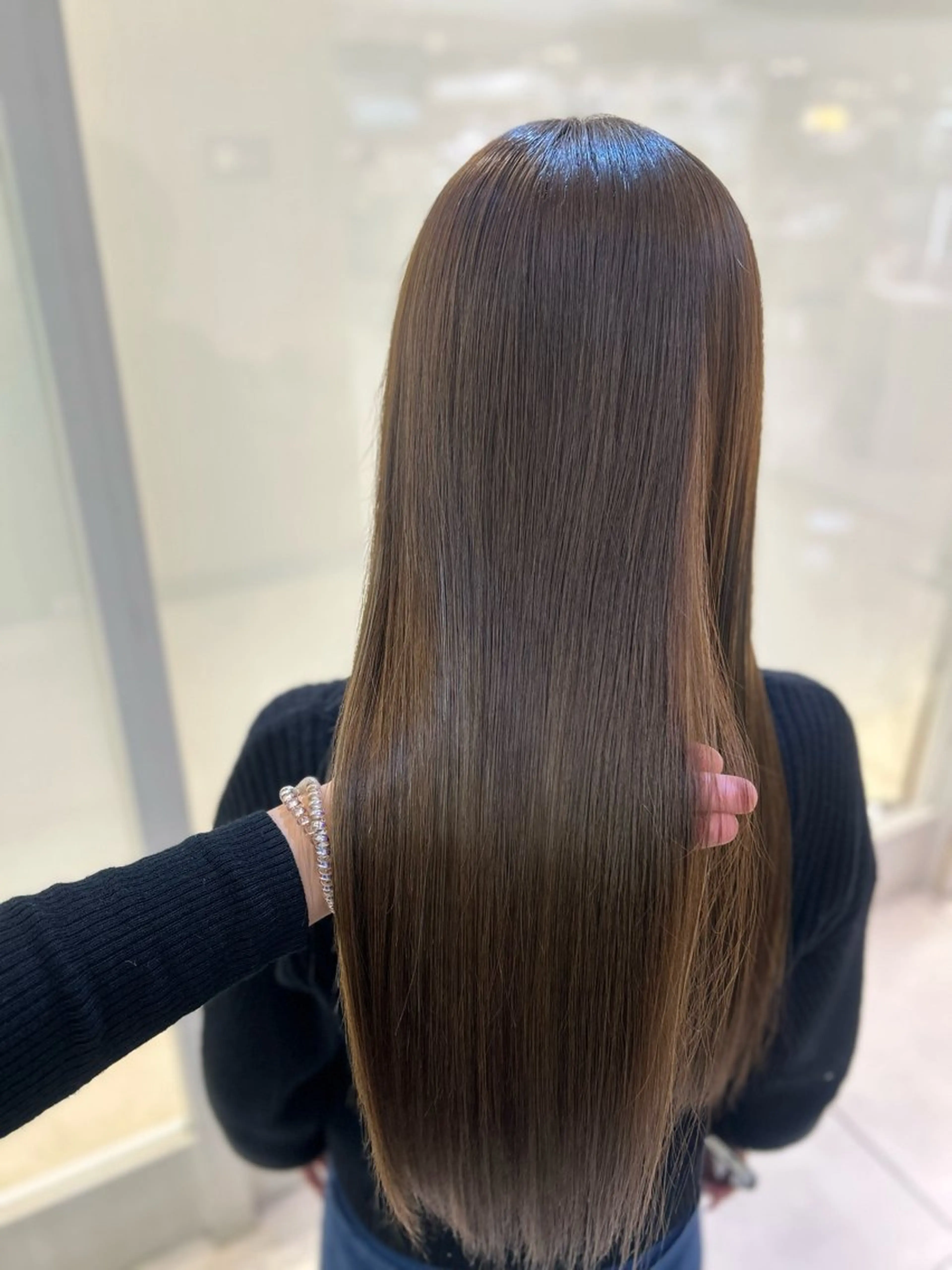 ロング パーマ カット 縮毛矯正 トリートメント 髪質改善/縮毛矯正 ササキナツミのヘアスタイル