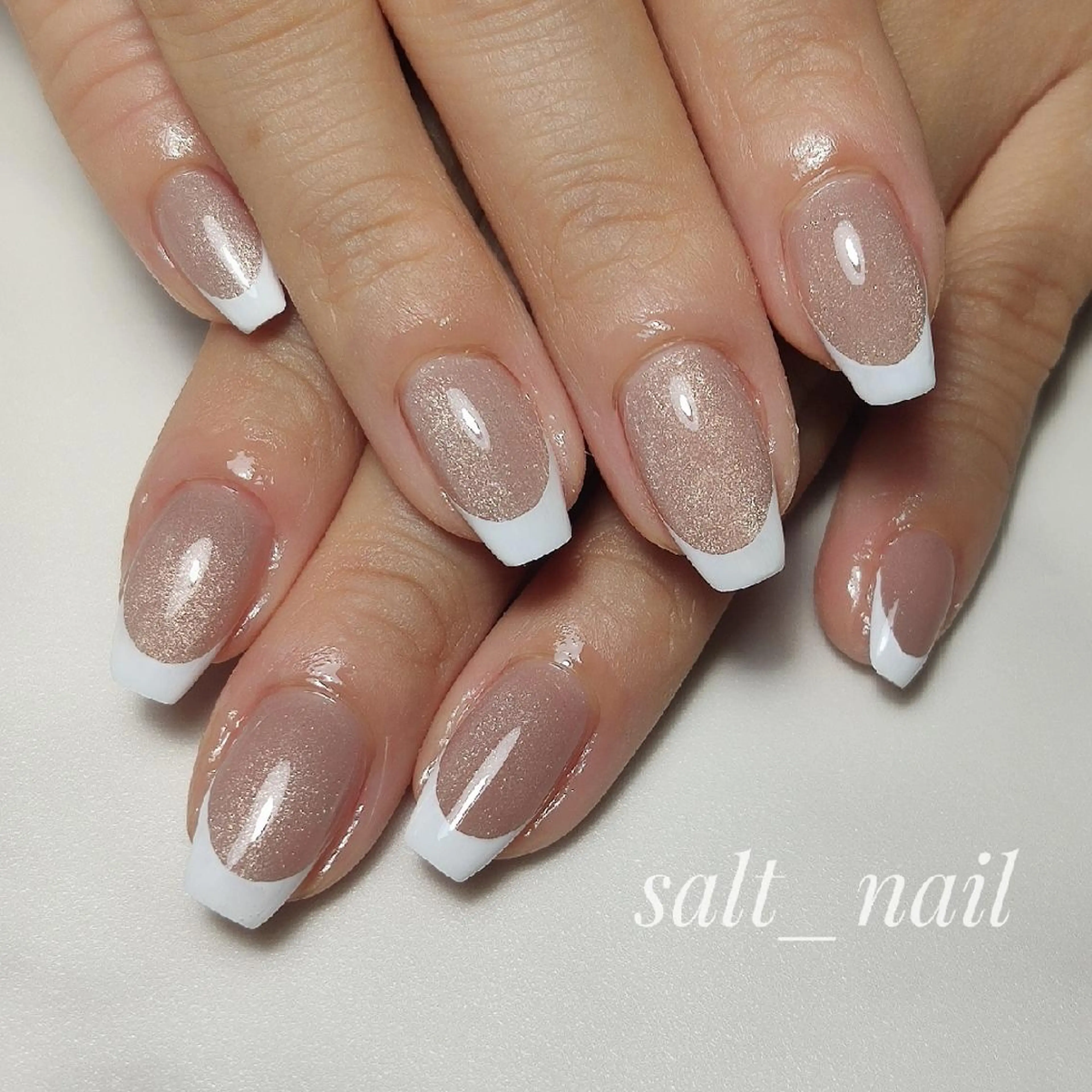 ネイル フレンチネイル マグネットネイル ハンドネイル 個人サロン saltnailのネイルデザイン