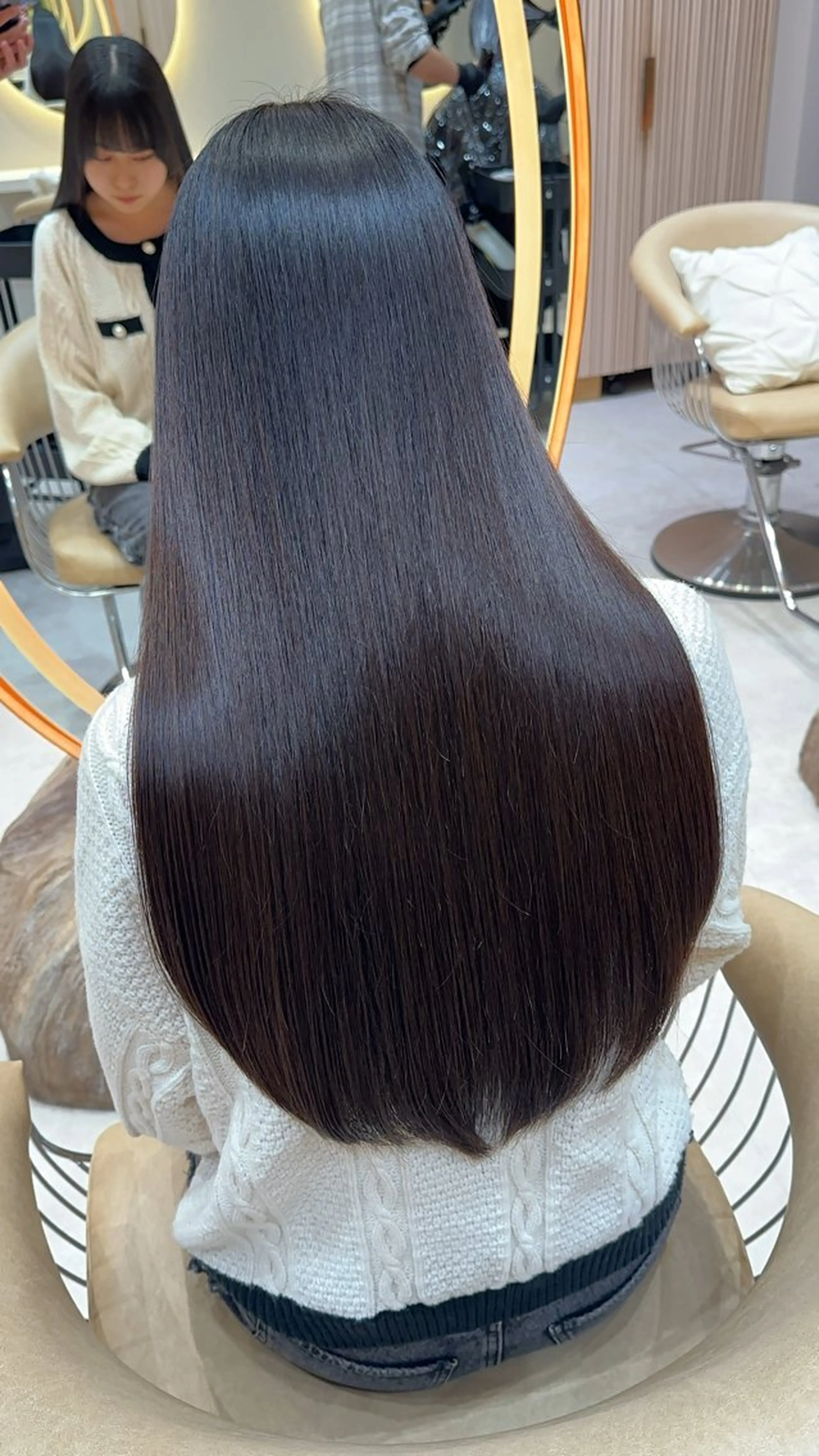 ロング カラー カット ヘアカラー 縮毛矯正 レイヤー❣️縮毛矯正 川村利幸のヘアスタイル