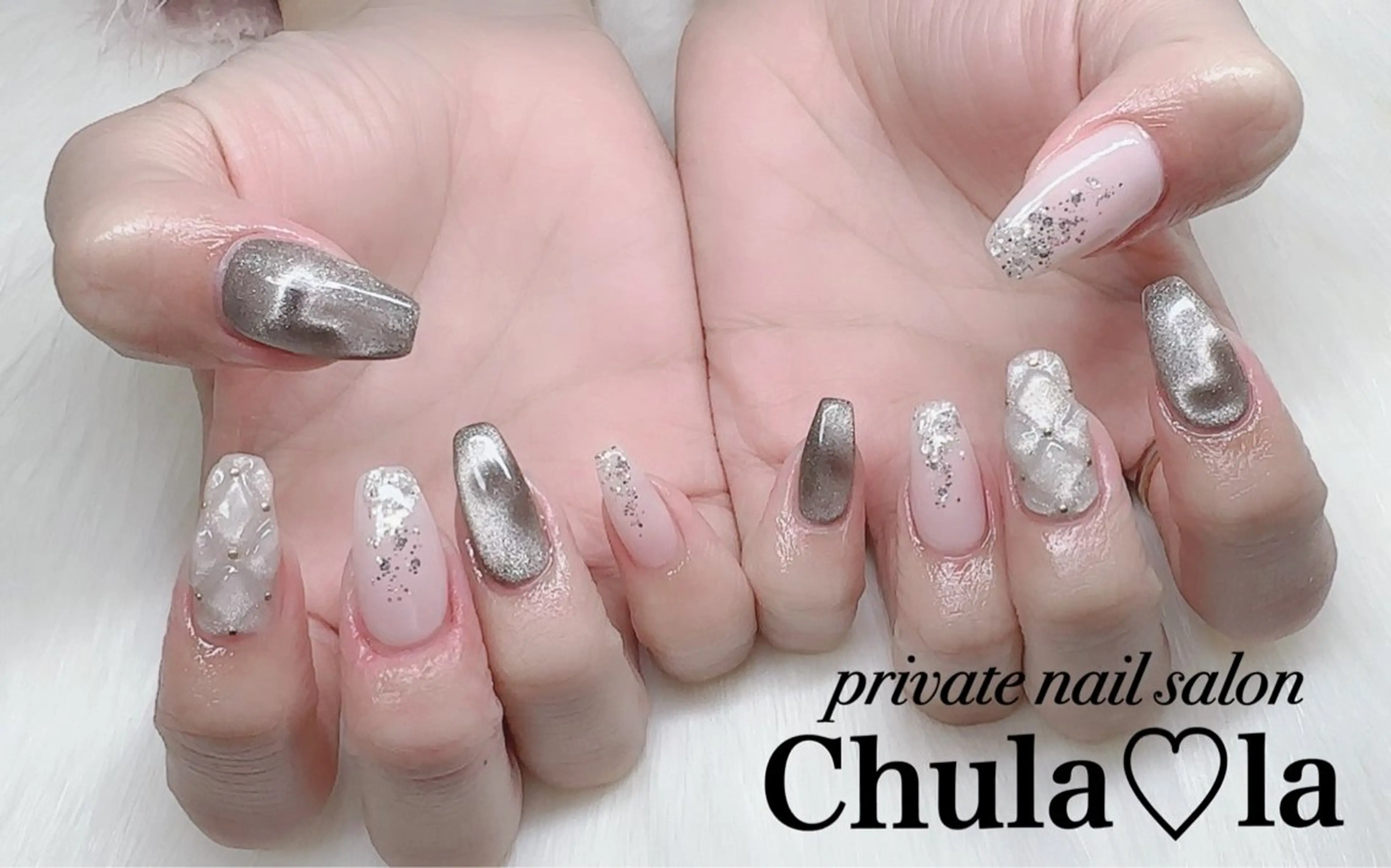 ネイル ハート ハンドネイル Chula♡la 豊見城市高安のネイルデザイン