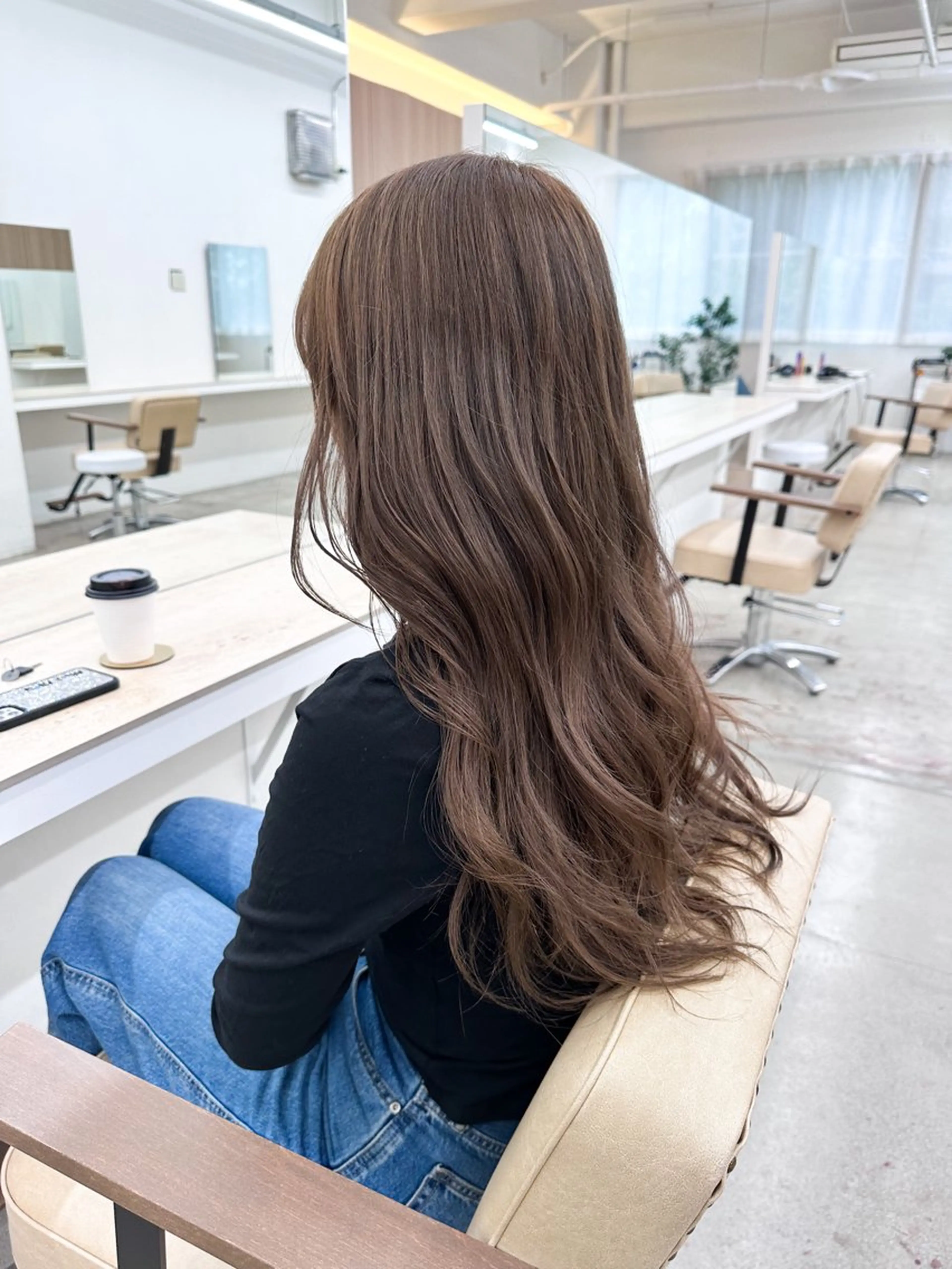 ロング カラー 🌼透明感艶カラー オリーブ🌼河村咲のヘアスタイル