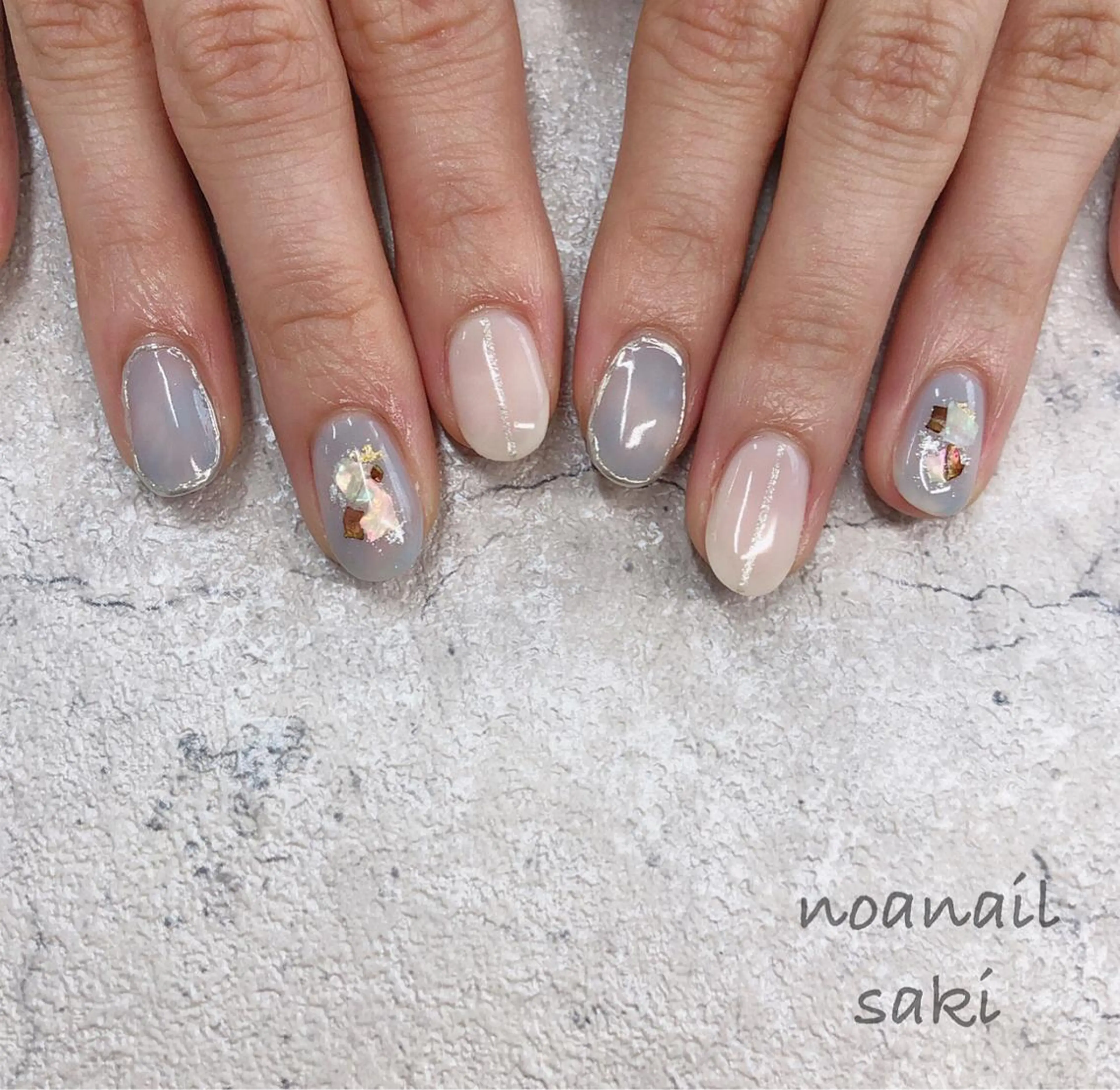 ショート カラー ネイル nailsalon noa所属・nailist sakiのネイルデザイン