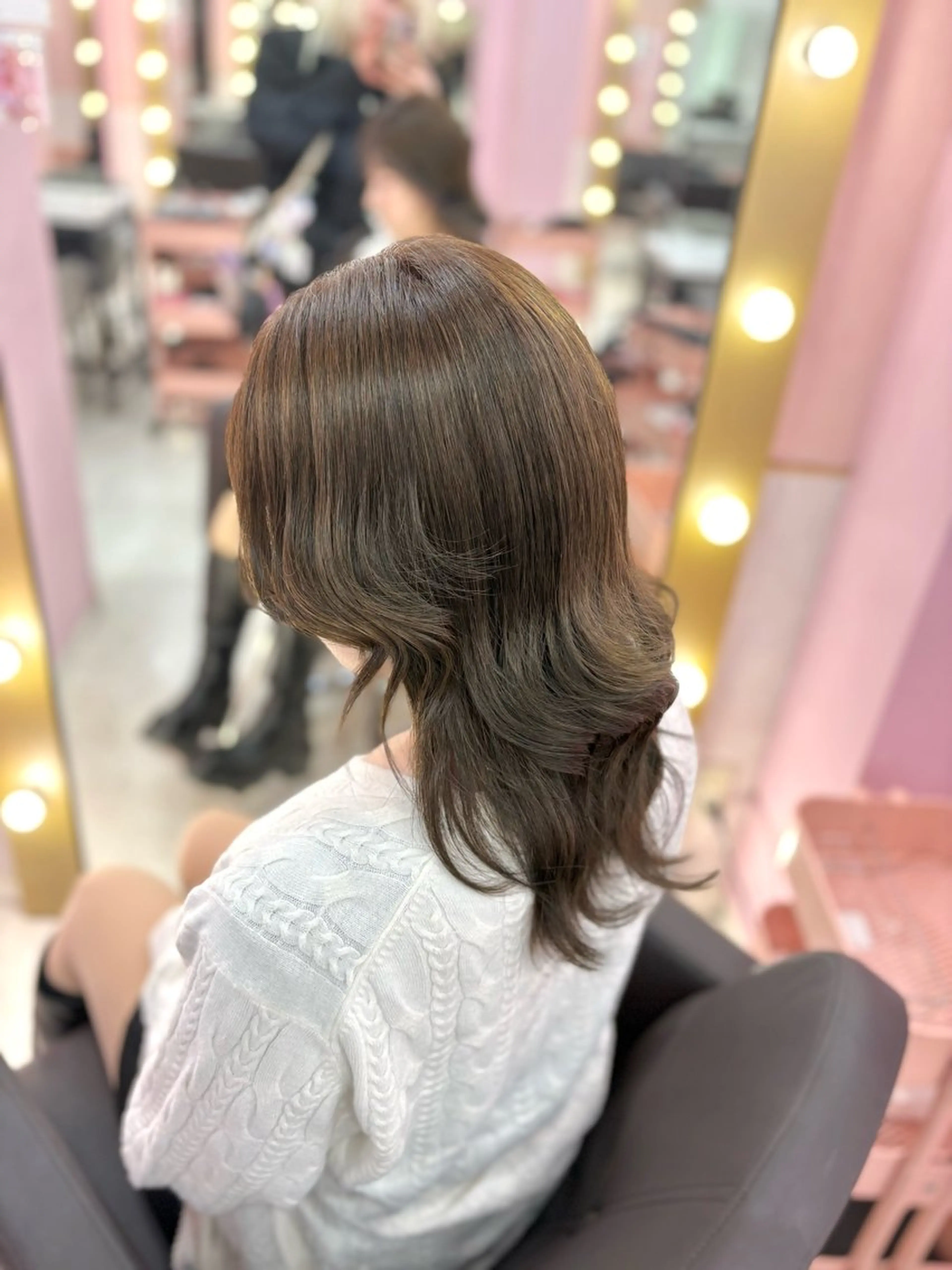 セミロング カラー 甘ふわgirly🎀 ハイトーン🤍Ramのヘアスタイル