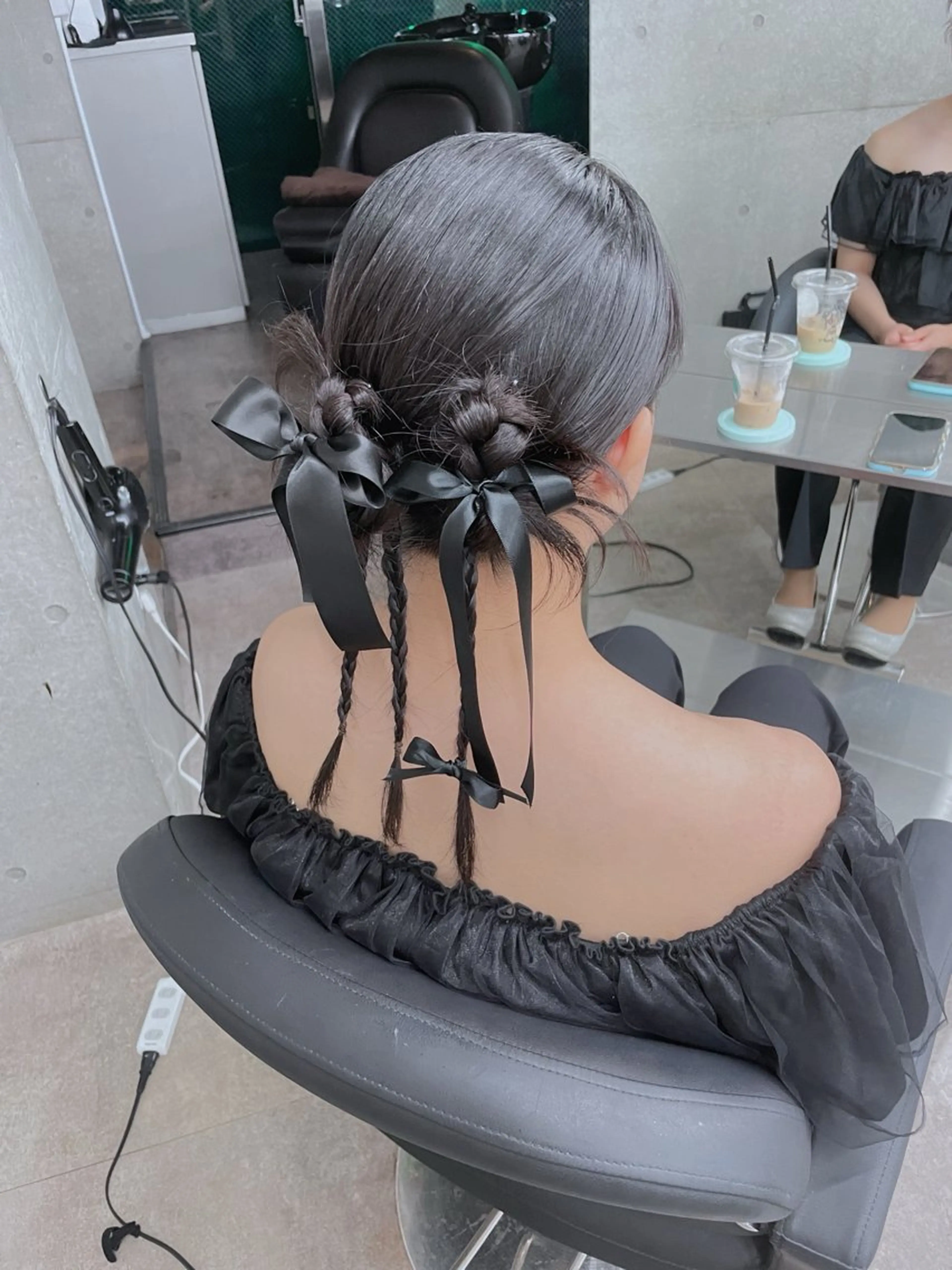 ヘアアレンジ ヘアセット 速水 ゆきののヘアスタイル