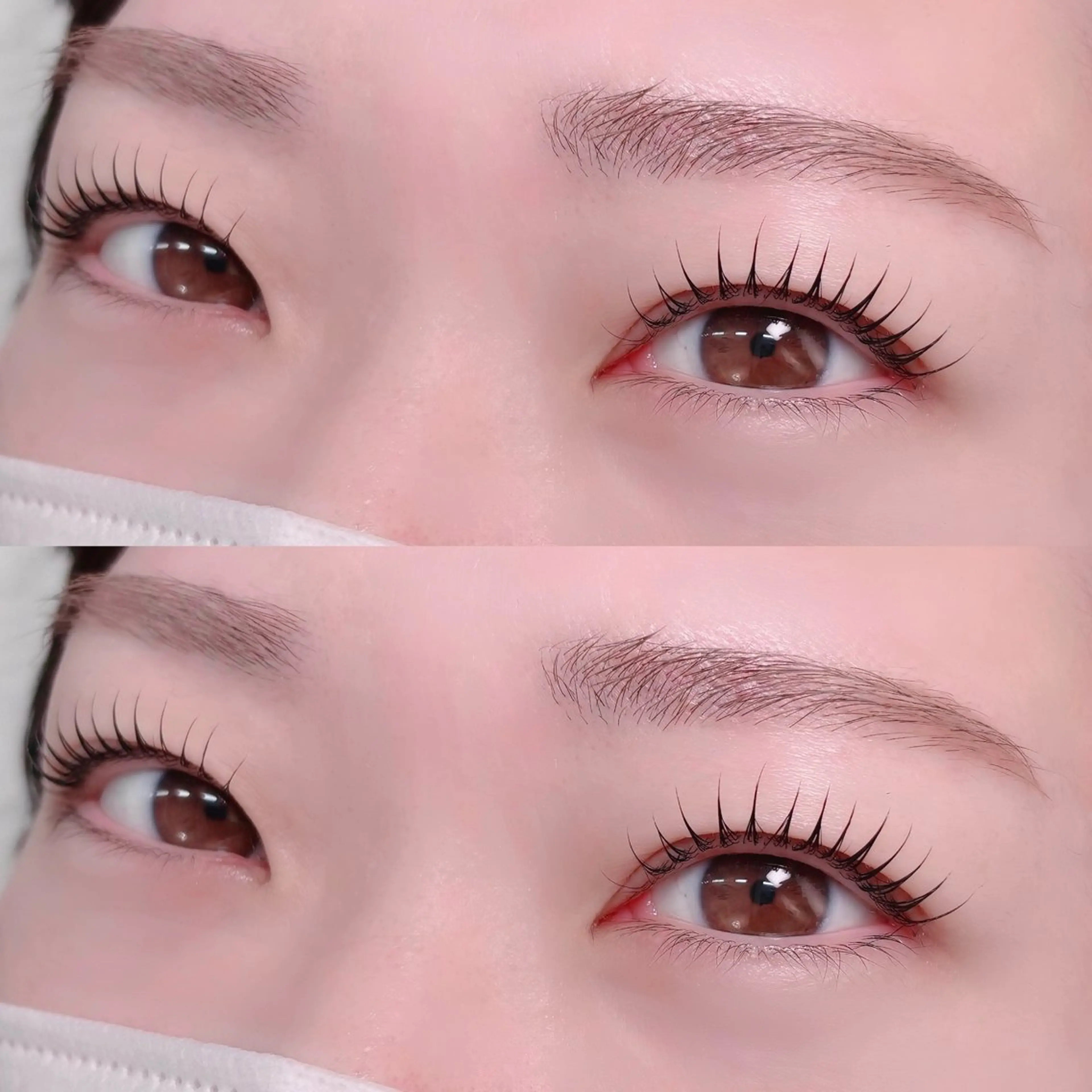 パリジェンヌラッシュリフトorまつげパーマ(上のみ)&眉アイブロウスタイリング✨ ¥9500の写真