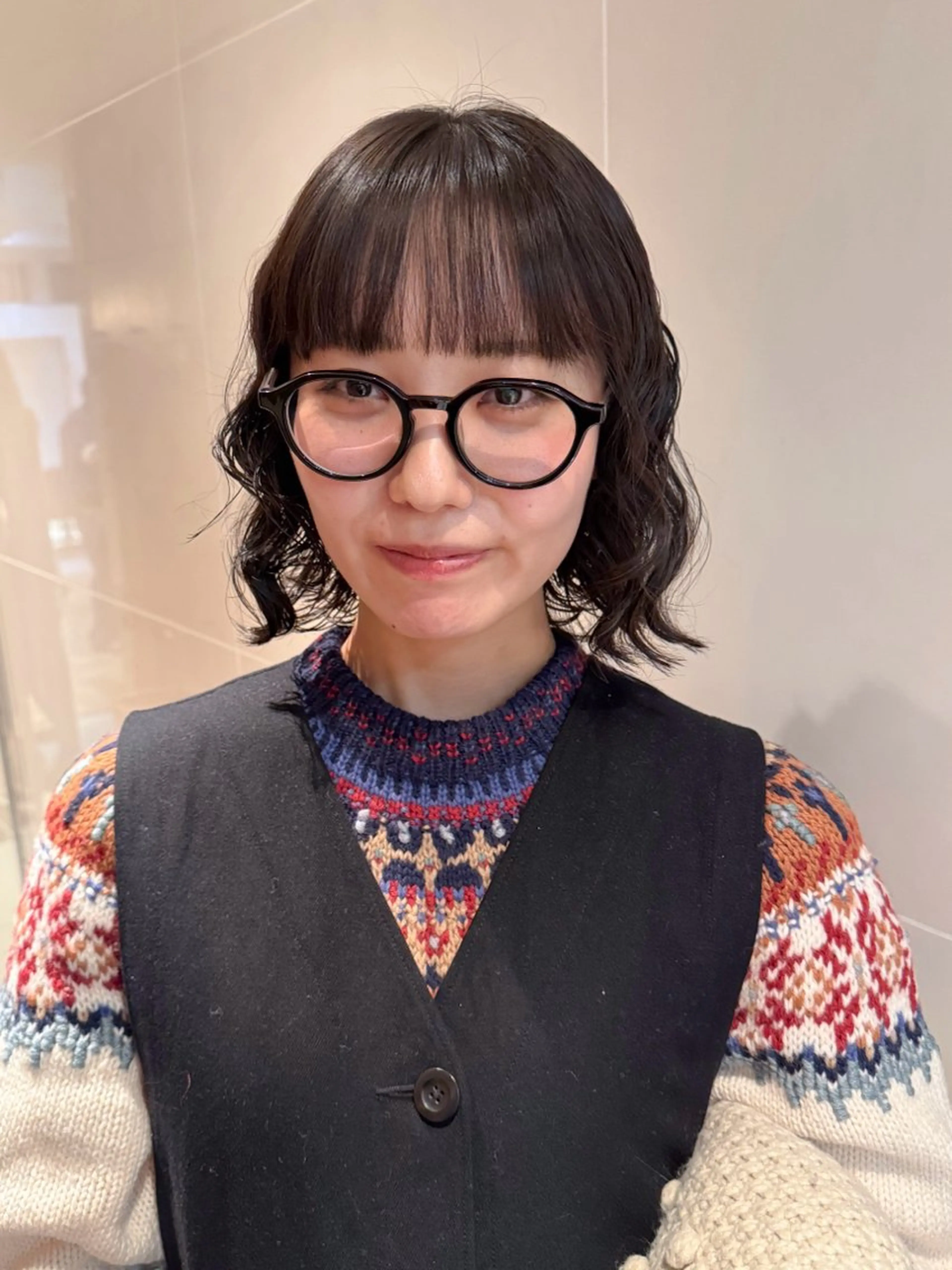 ショート パーマ カット パーマ 大橋 芽衣のヘアスタイル