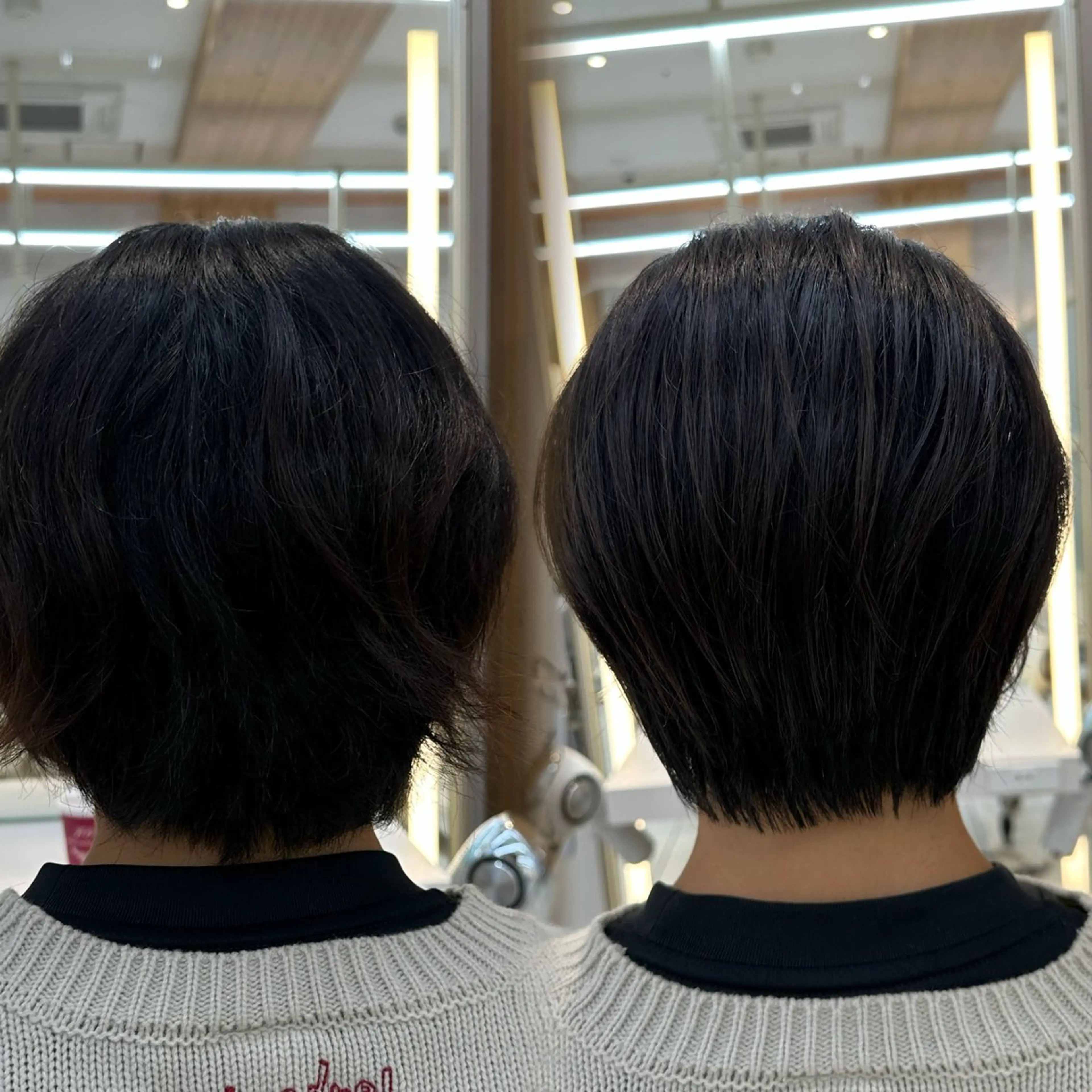 ショート oto🎀×美髪× シースルー前髪🤍のヘアスタイル