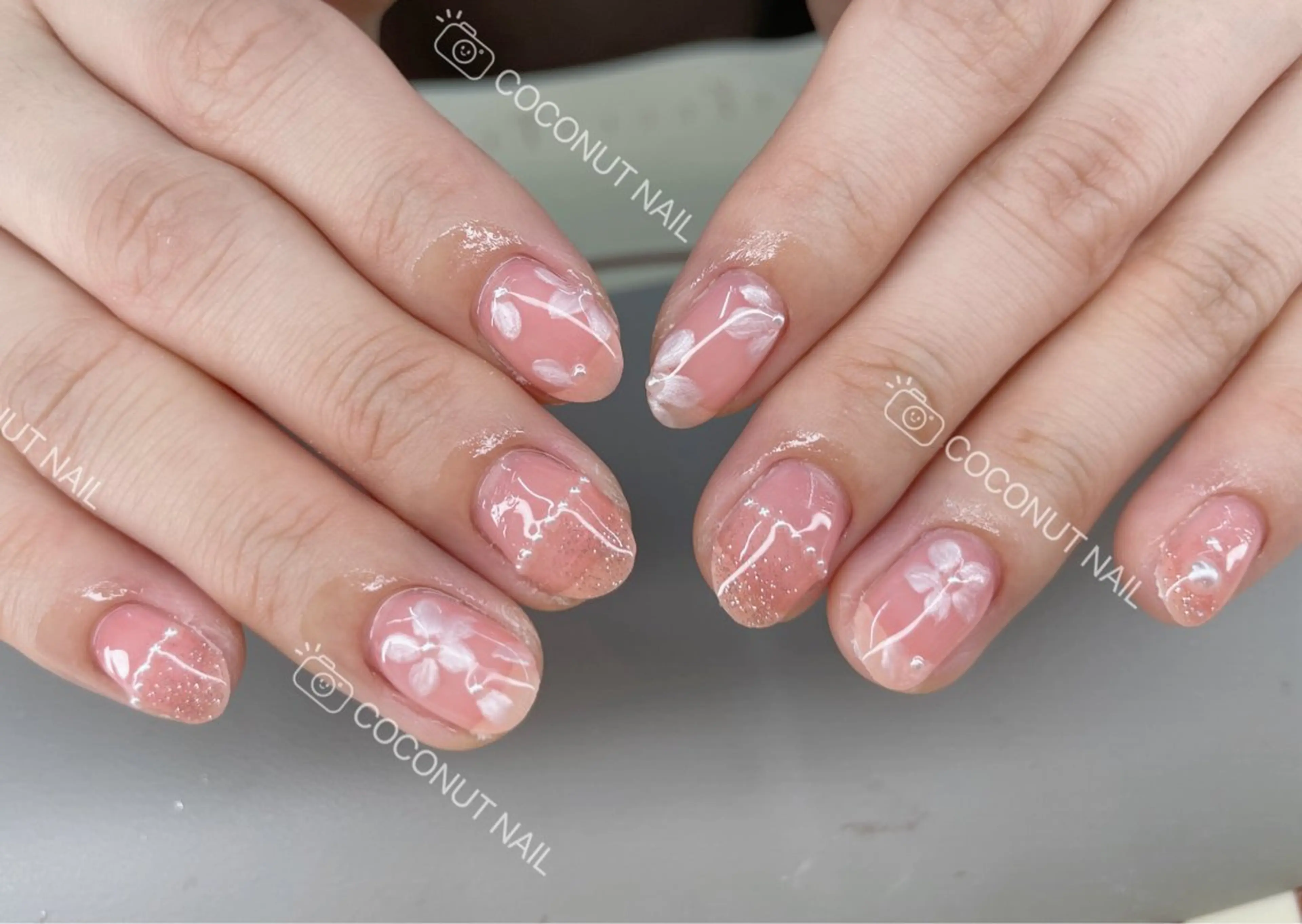 ネイル ハンドネイル 神田 ココナッツのネイルデザイン