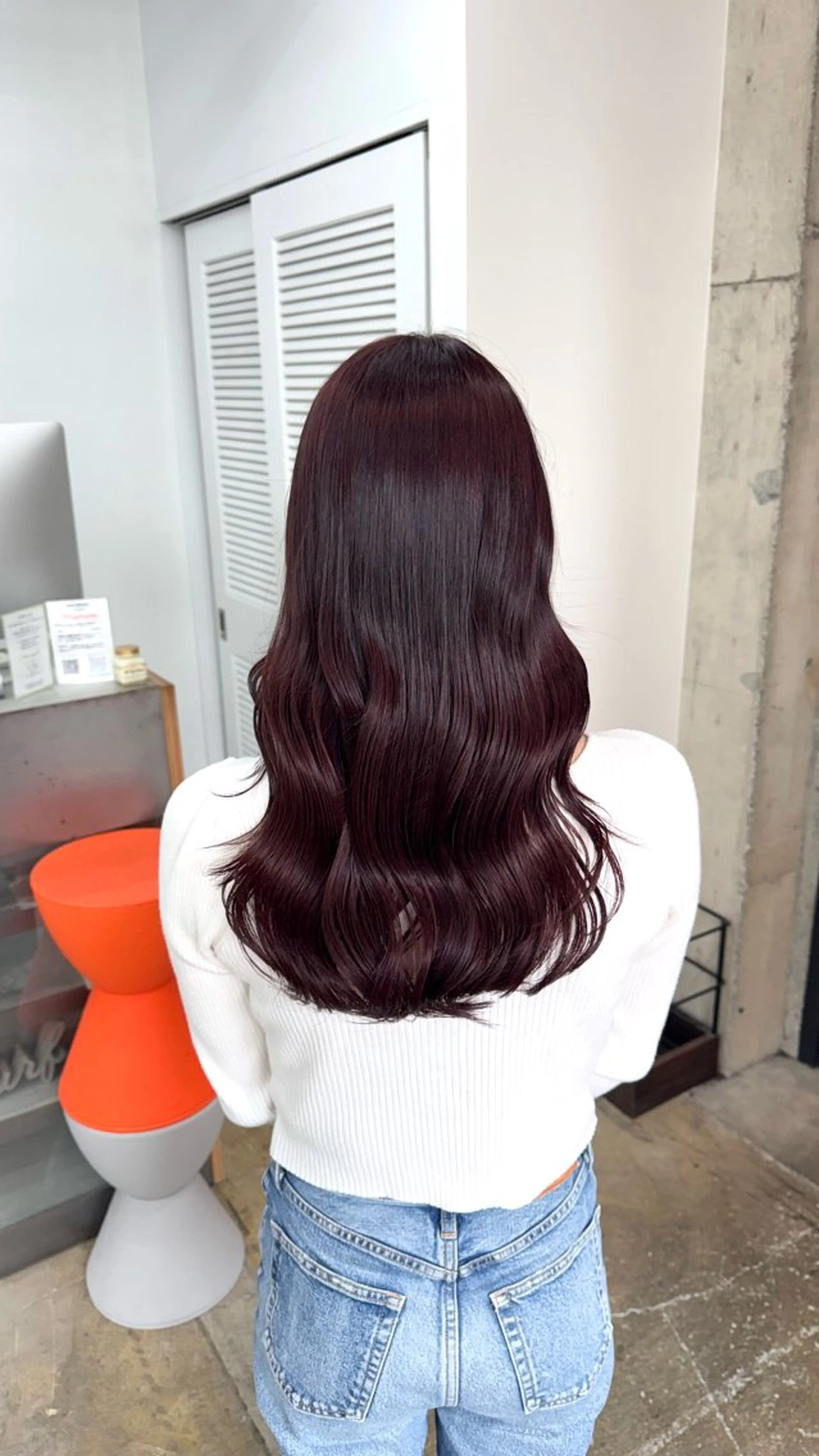 ロング ヘアカラー トリートメント MAUVE MIYUのヘアスタイル