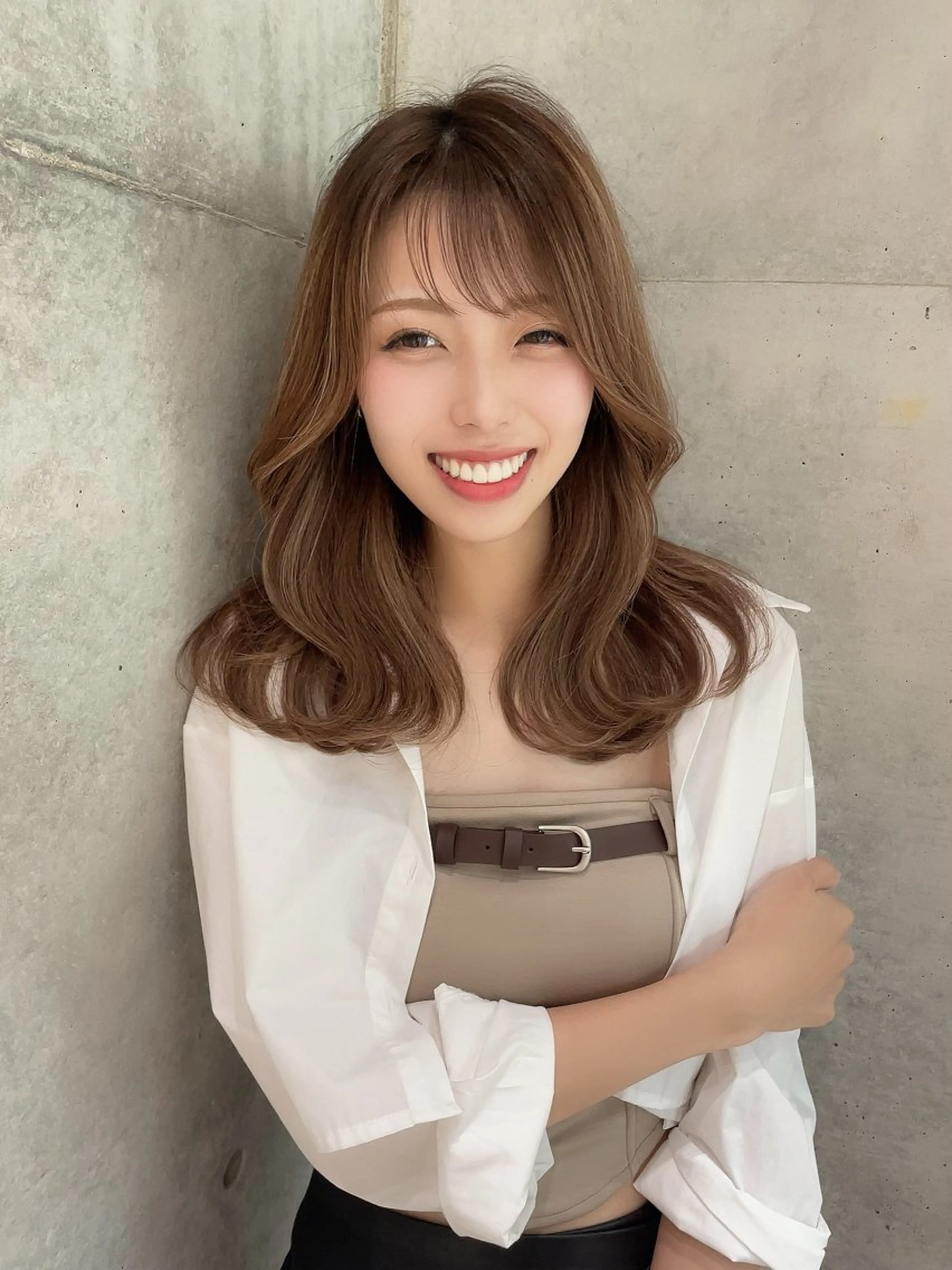 ロング カラー カット ヘアカラー トリートメント 韓国ヘア/髪質改善 /Harunaのヘアスタイル