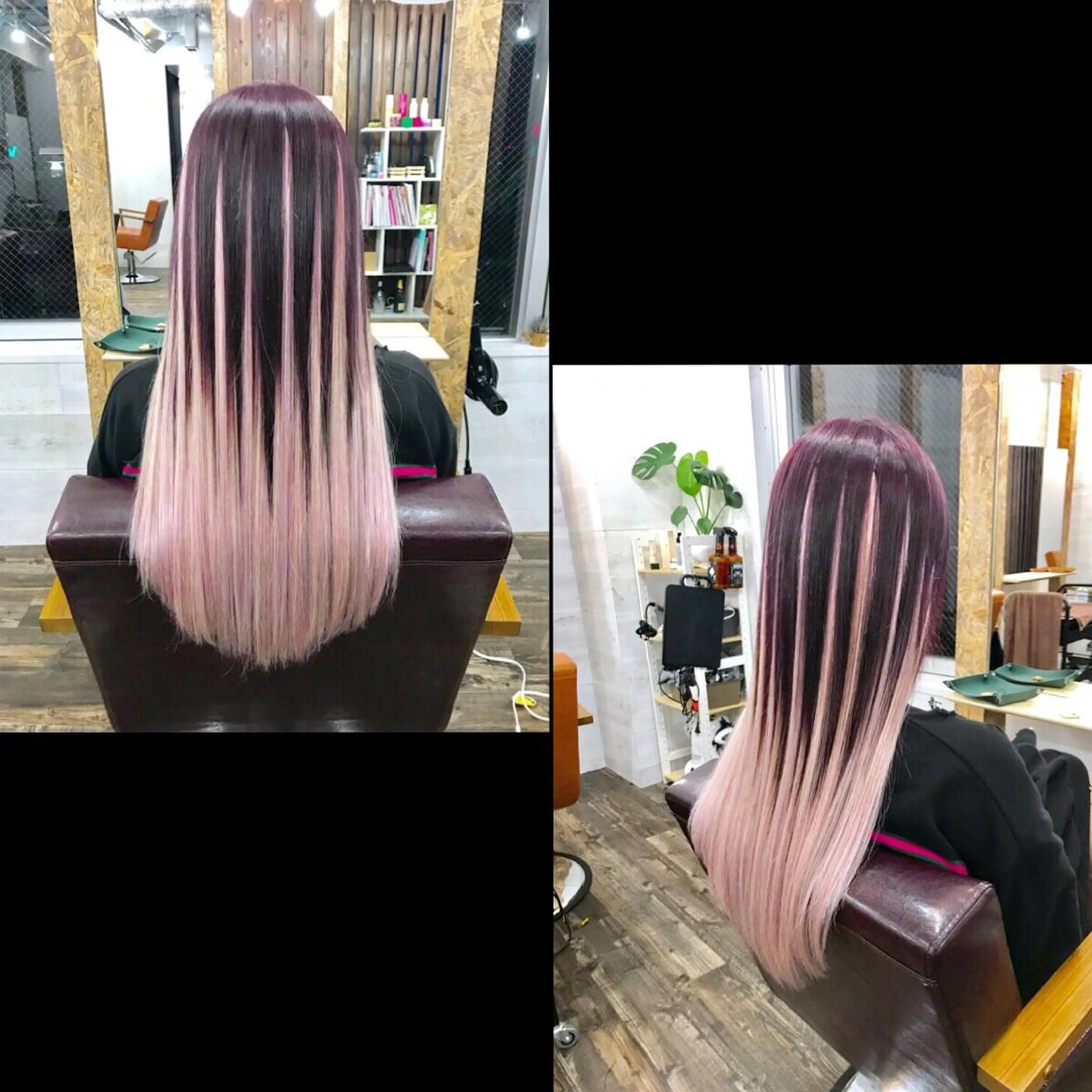 ロング カラー ✯カラー&編み込み エクステ✯池田智博✯のヘアスタイル