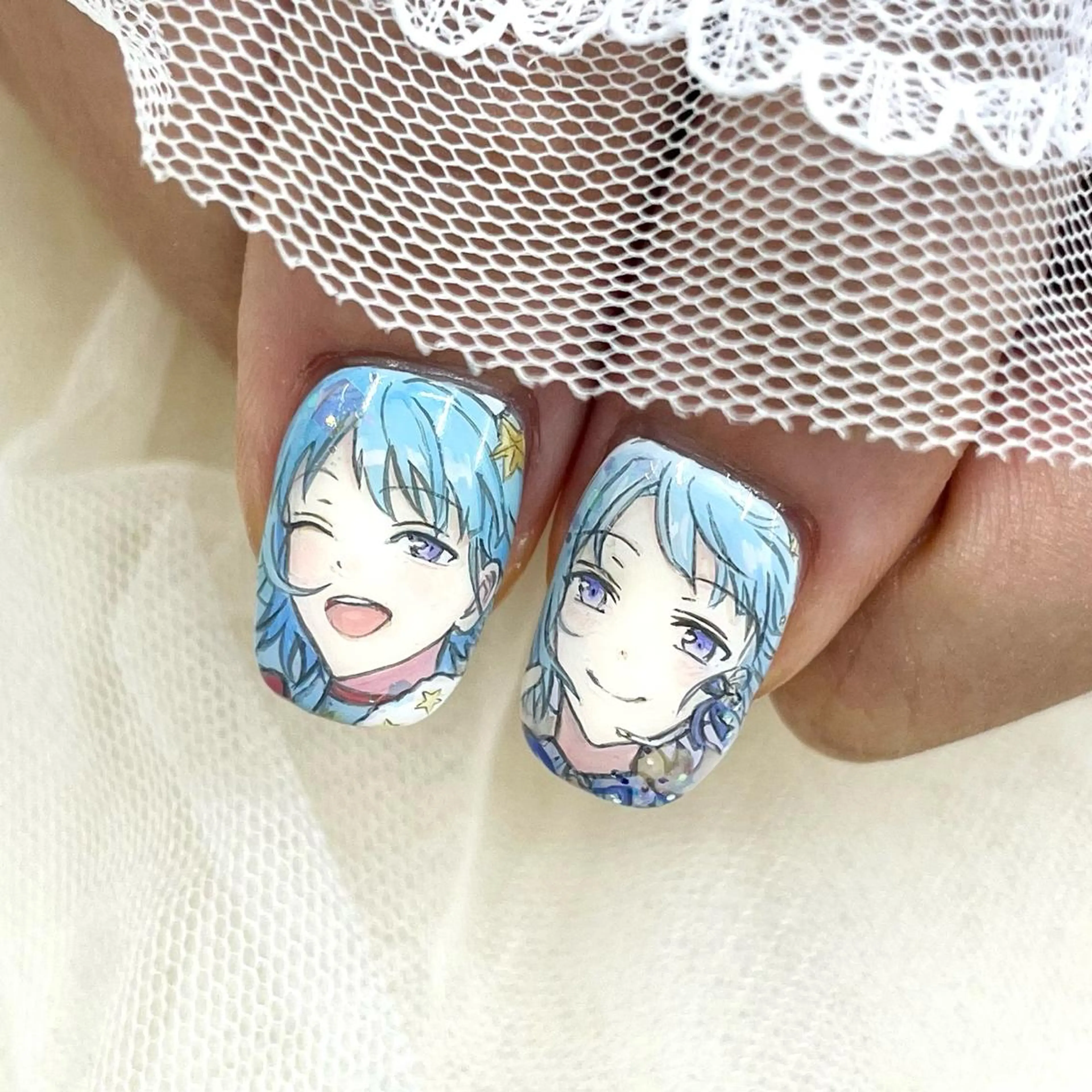 ミディアム ネイル ハンドネイル 池袋痛ネイル Nok. 渡辺のネイルデザイン