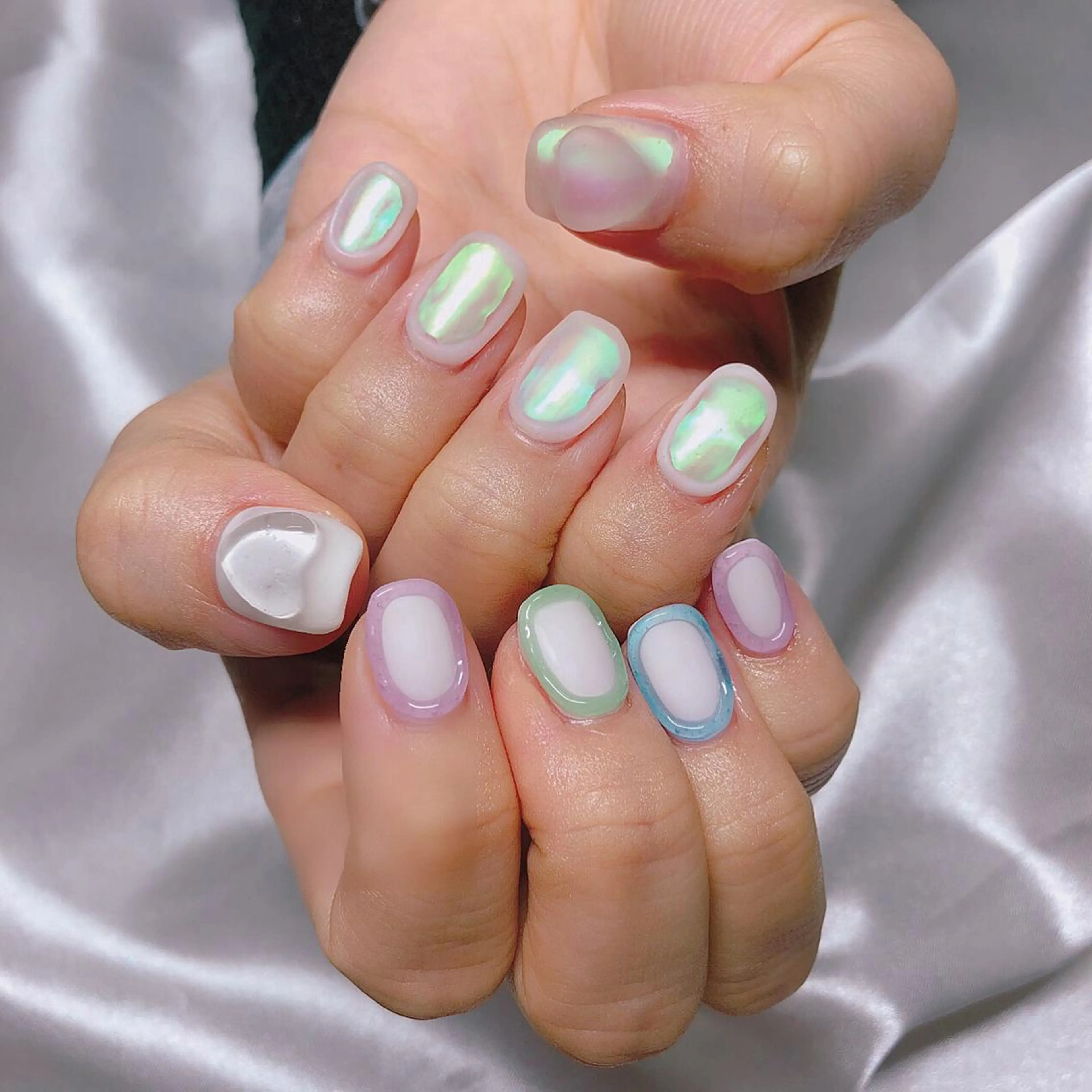 ネイル 持ち込み ハンドネイル フットネイル mi chiのネイルデザイン