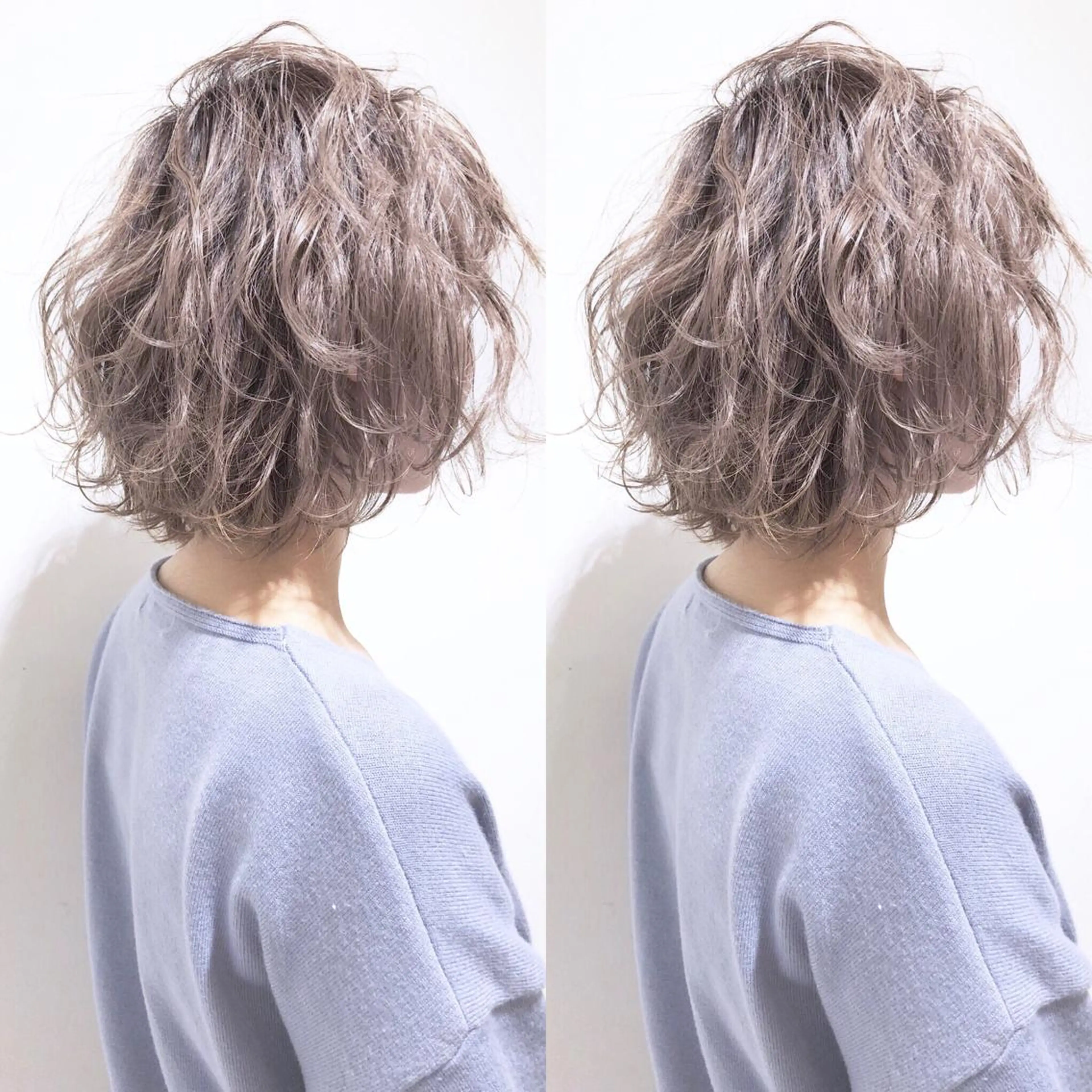 ショート カラー パーマ ボブ Memories水天宮前所属・花渕 俊彦のヘアスタイル