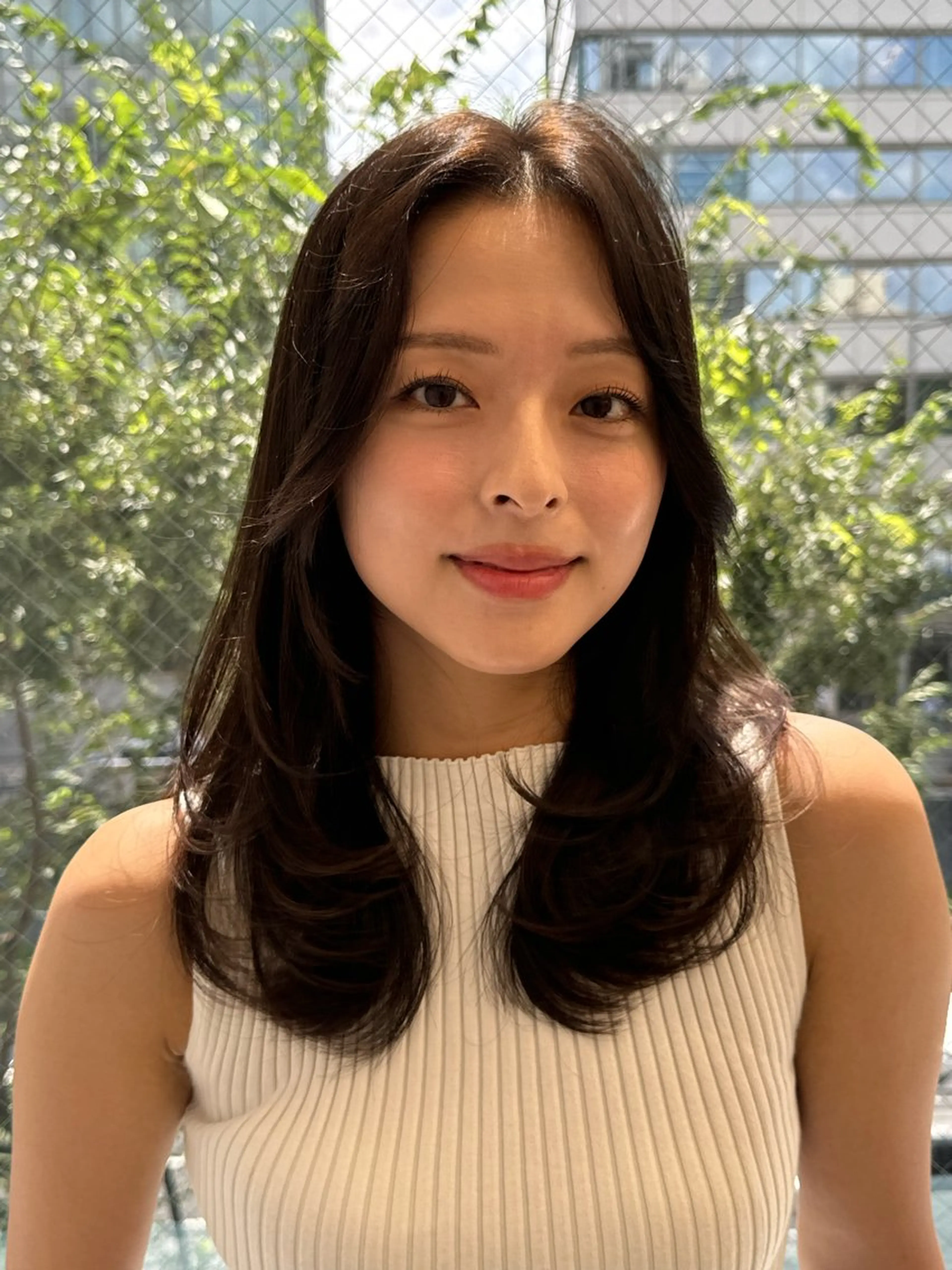 セミロング 映える顔まわり/前髪 特化 💗 ユキマのヘアスタイル