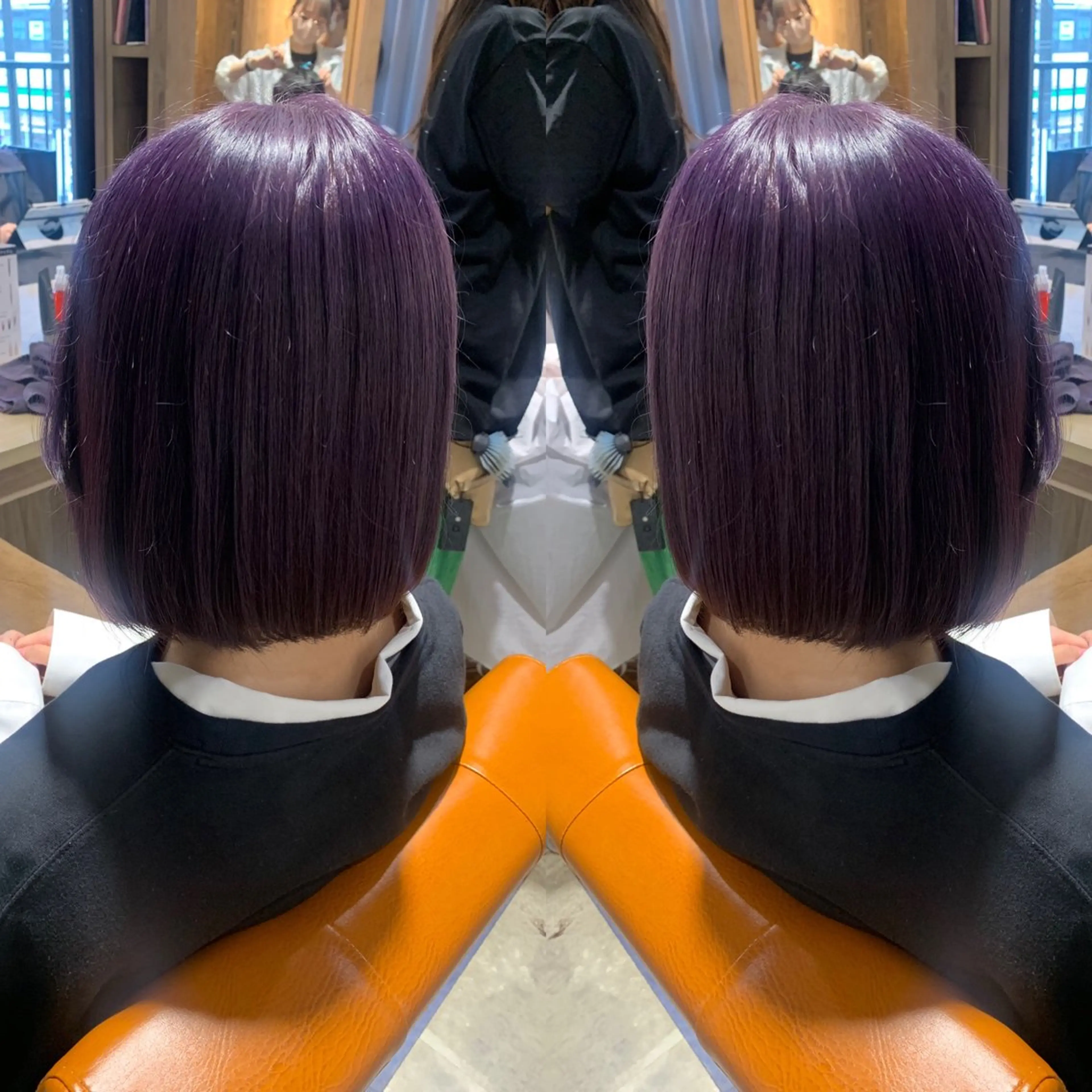 ショート カラー ラベンダーカラー 韓国🇰🇷 ✂︎hair 内田愛のヘアスタイル