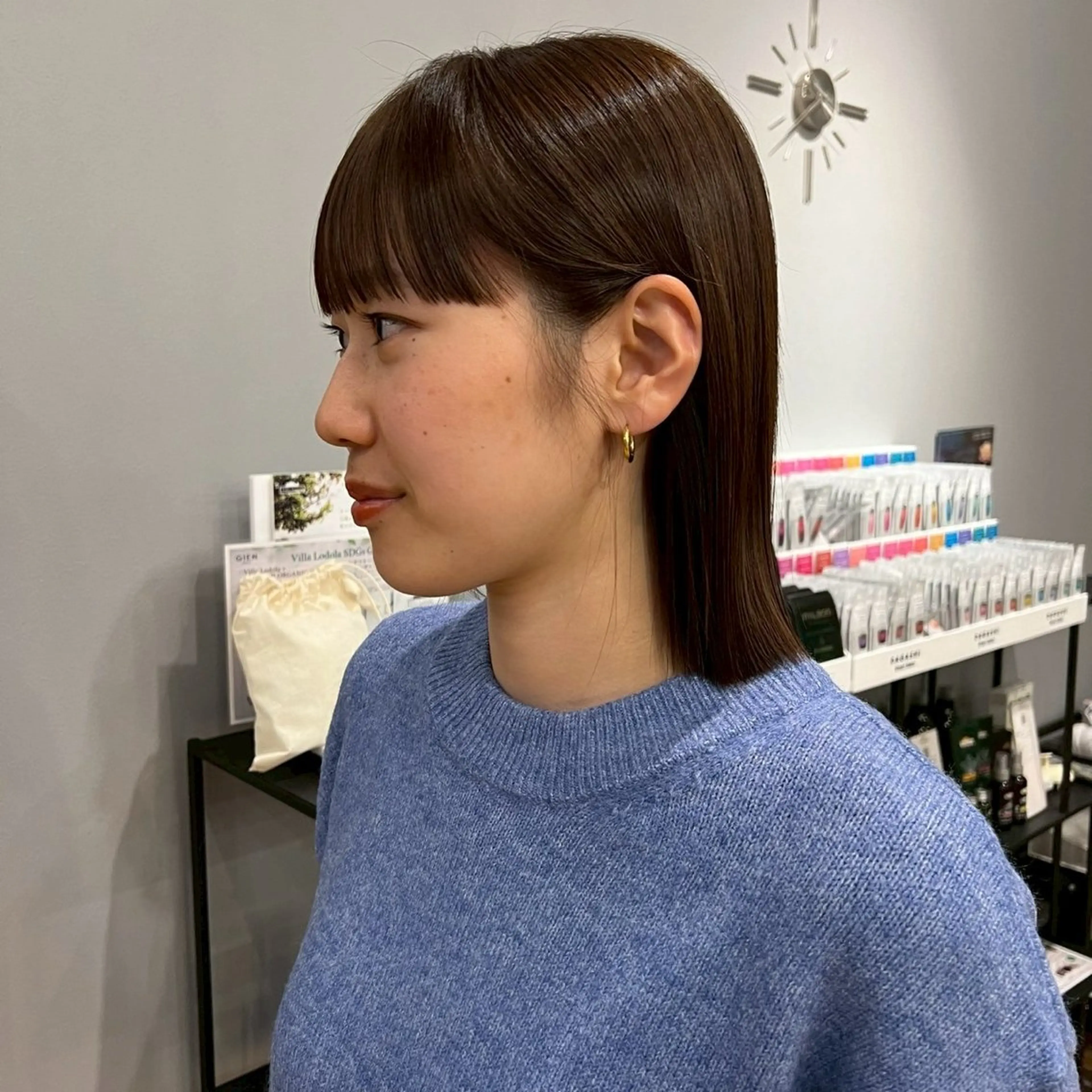 ミディアム 暖色/ボブ/吉岡美音 GIEN NU茶屋町のヘアスタイル