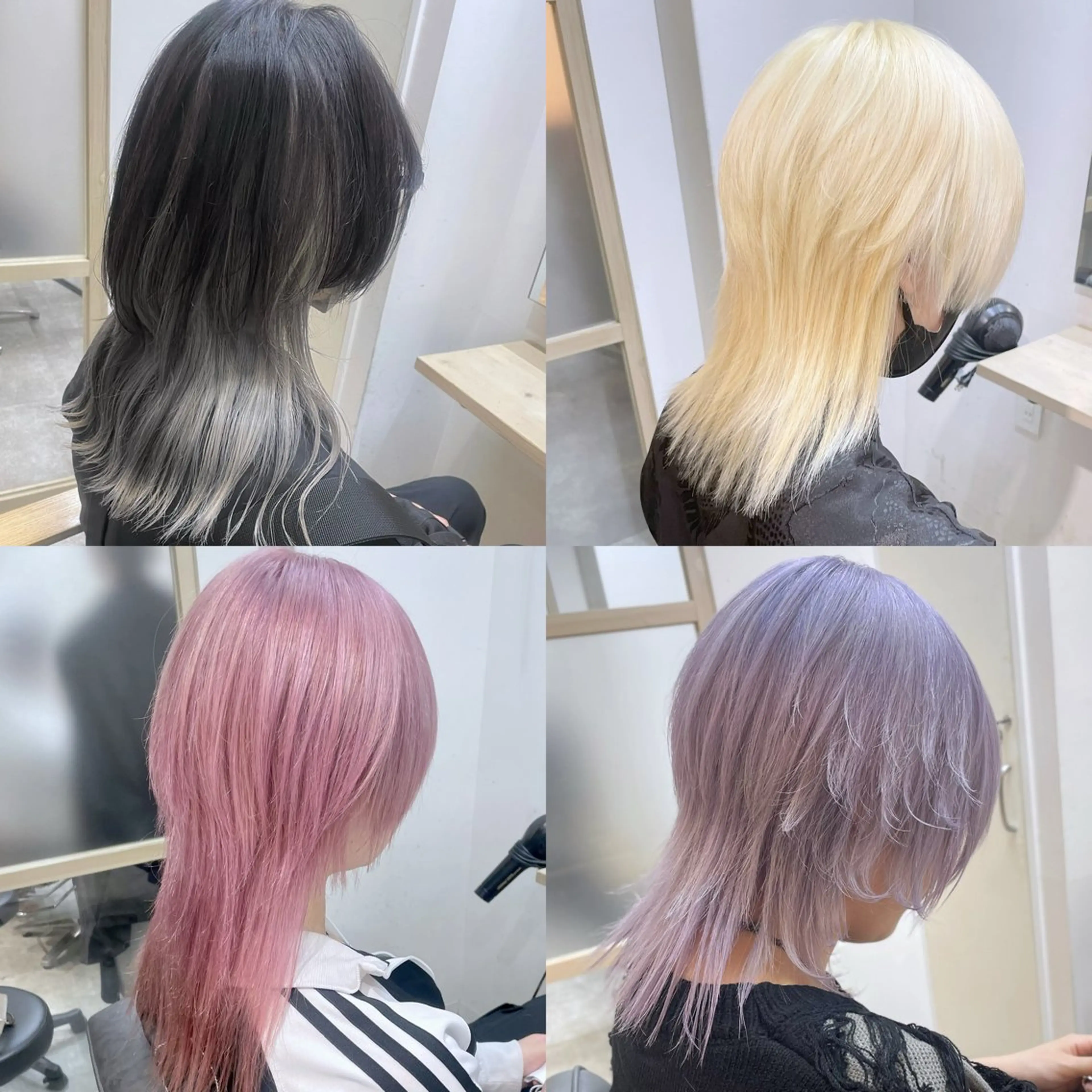 【カット+ケアブリーチ+カラー+4Stepトリートメント】🫧メンズカット/ウルフ/ハイトーン/ミニモ学割の写真