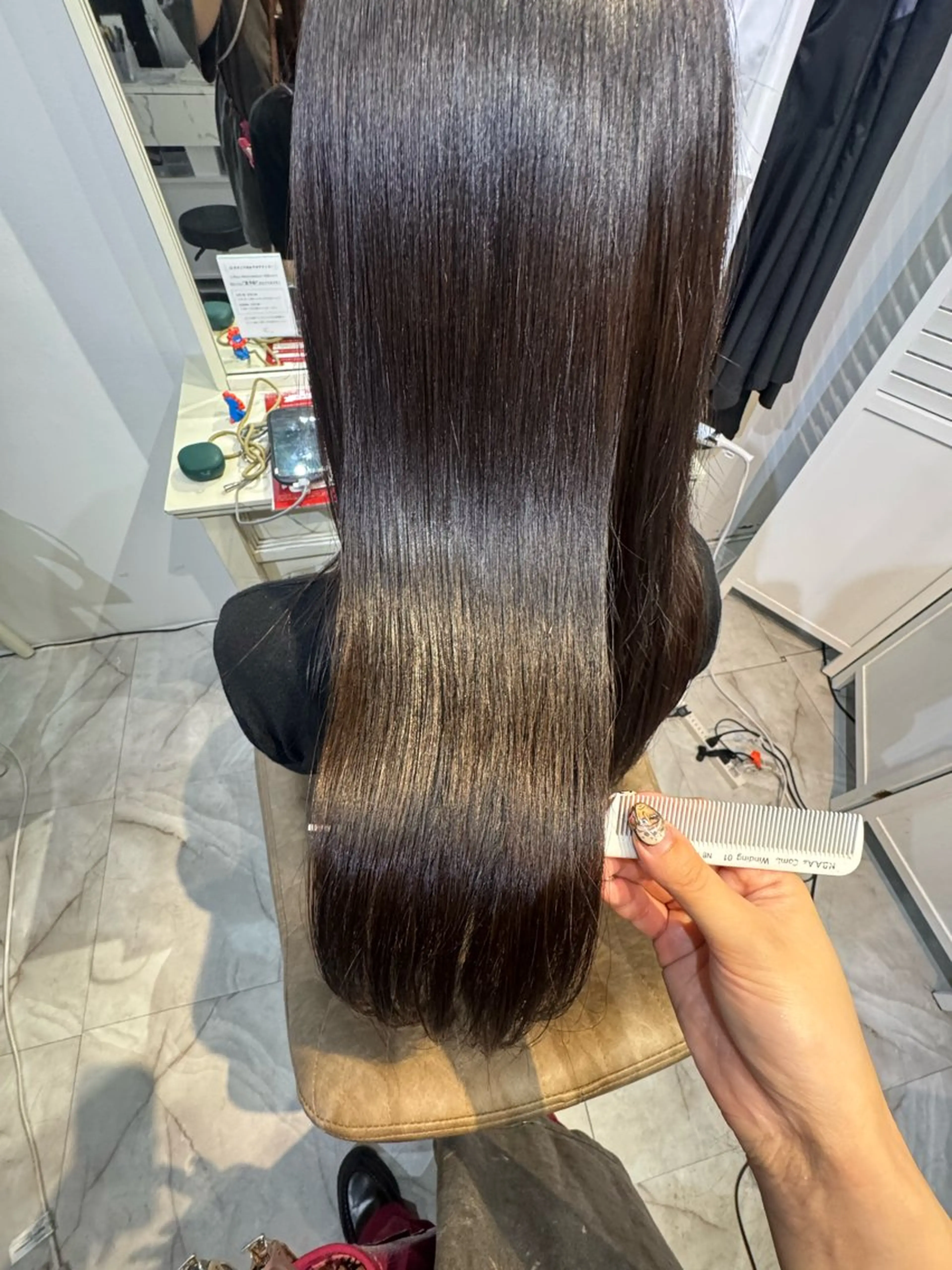 セミロング パーマ 酸性ストレート ストレートパーマ Fuu.by lupine所属・8日空きあり 🌟misatoのヘアスタイル