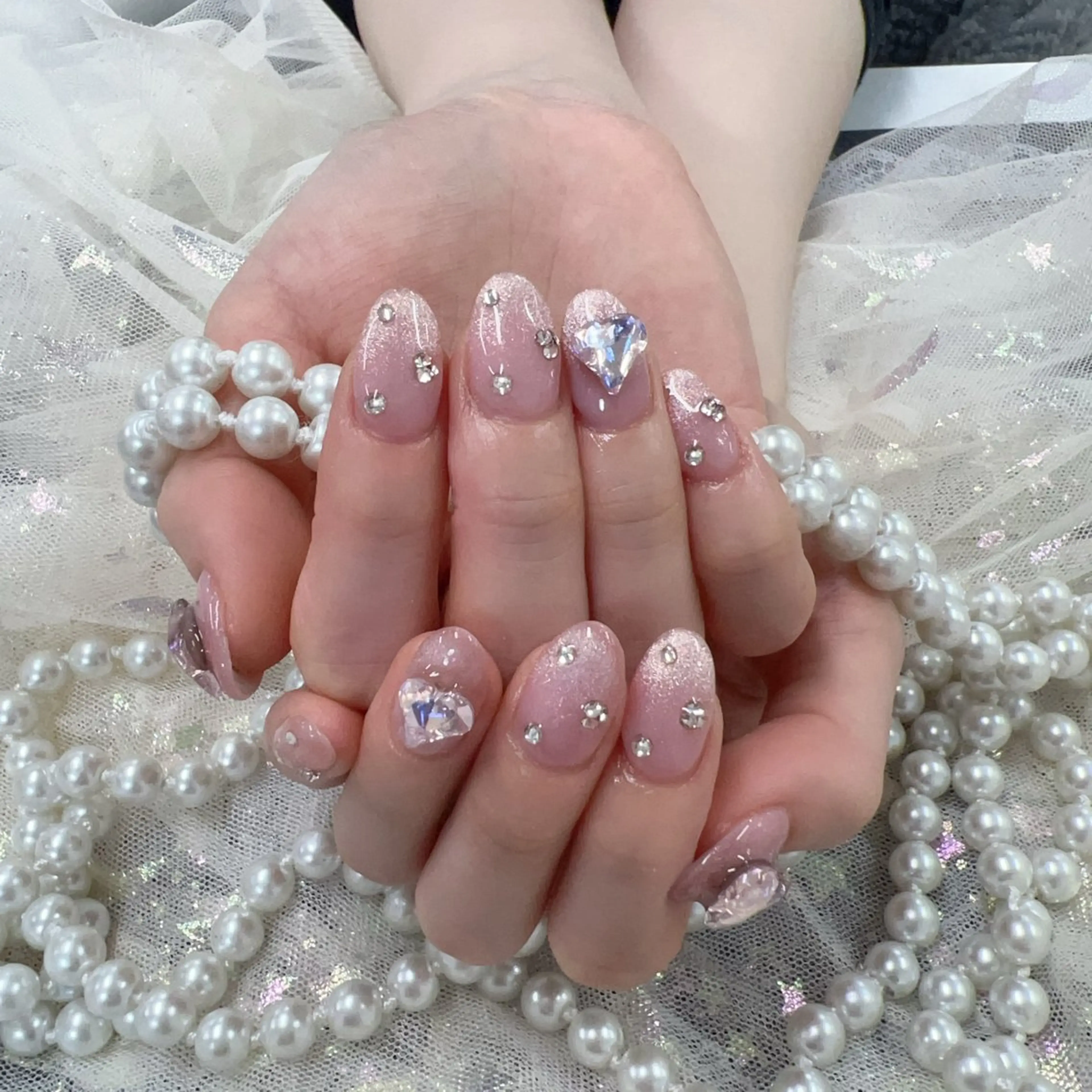 ネイル ハンドネイル 🎀nana🫧 ワンホンネイル🎀のネイルデザイン