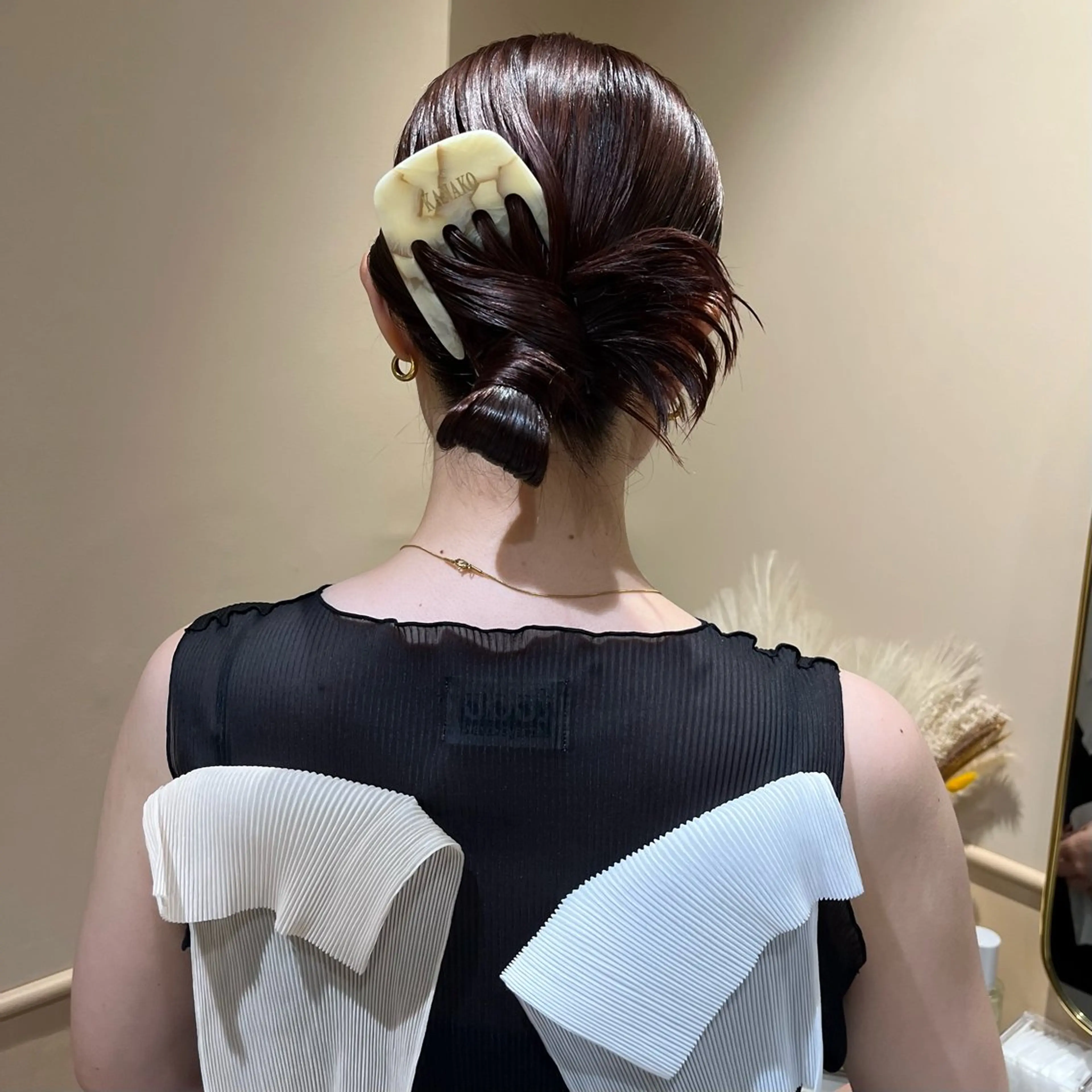 ミディアム ヘアアレンジ ヘアセット 🫧tomoka 透明感カラー🫧のヘアスタイル