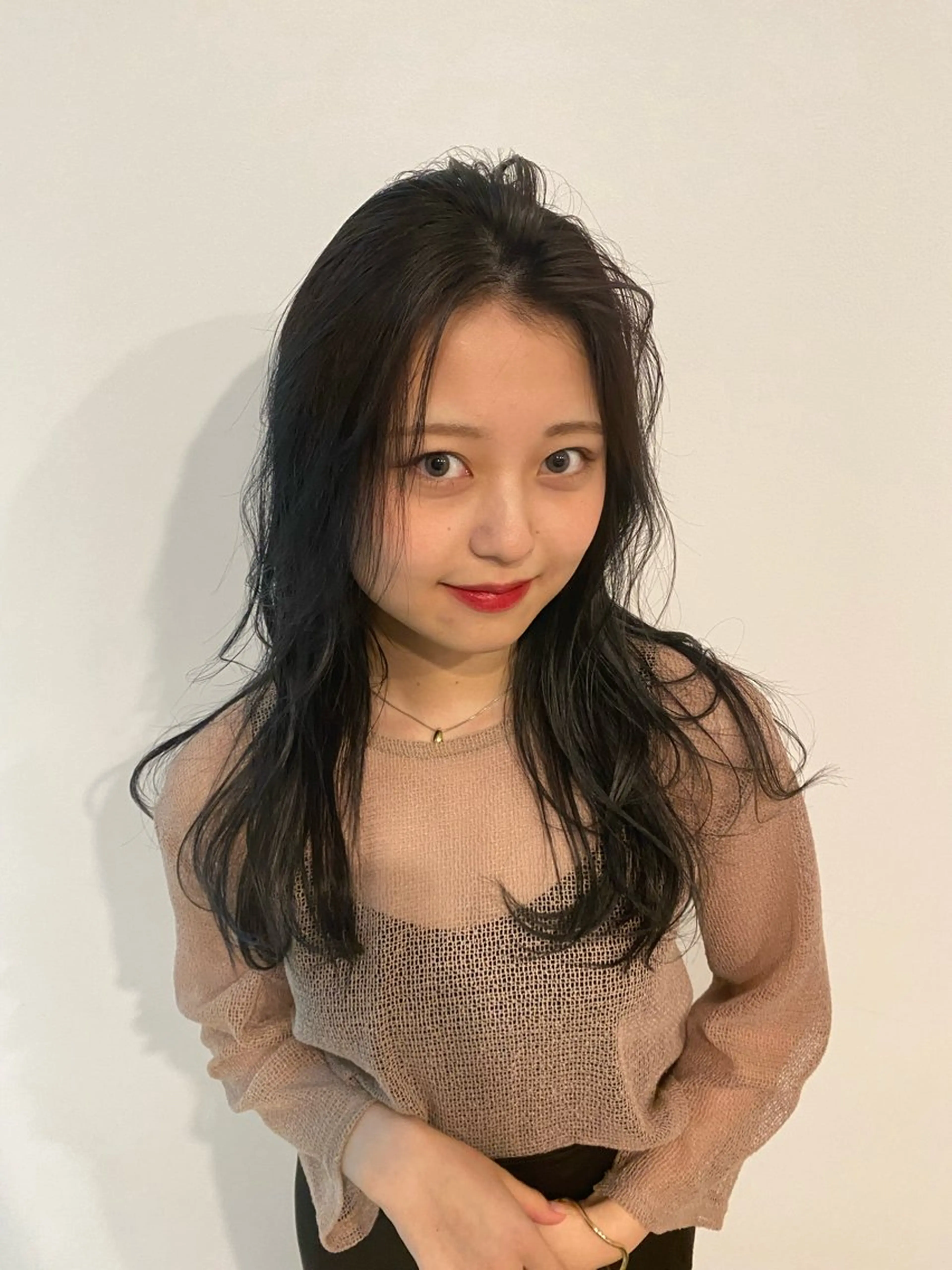 セミロング カット ヘアカラー トリートメント レイヤー/ボブ/ 透明感カラー/ニワのヘアスタイル