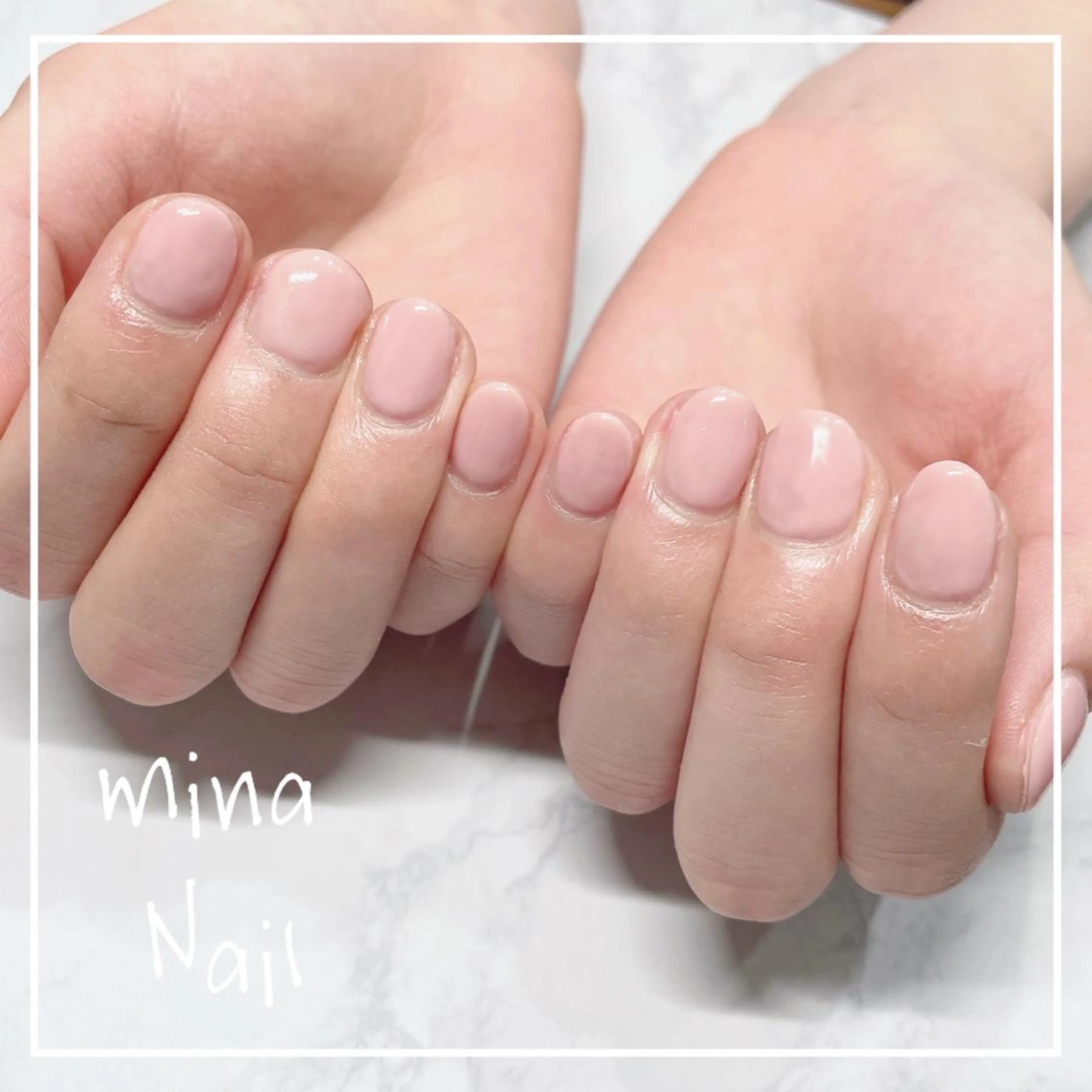 ネイル オフィスネイル ピンク mina Nailのネイルデザイン