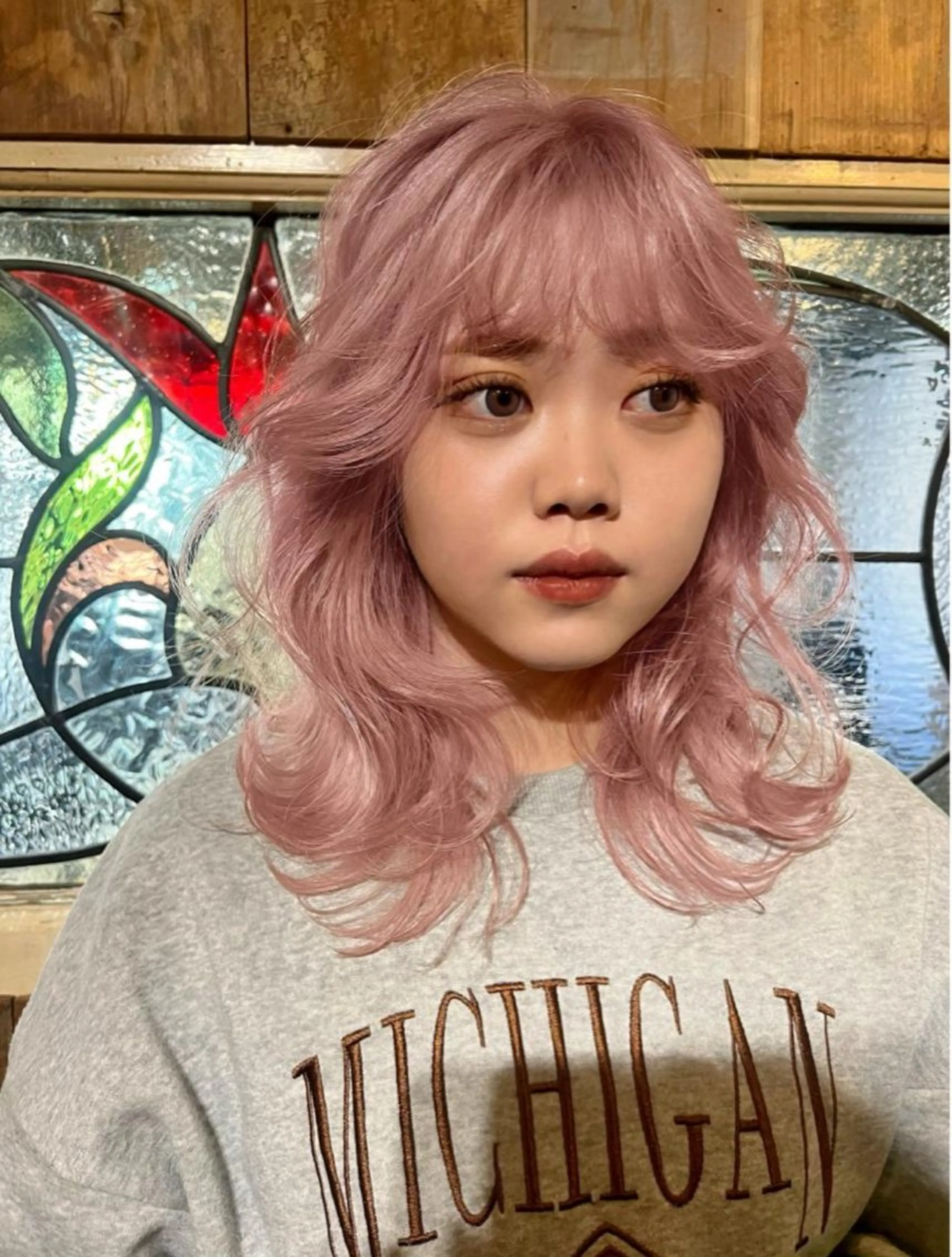 ミディアム ヘアカラー L STUDIO所属・ハイトーン/ブリーチ 🧁soraのヘアスタイル