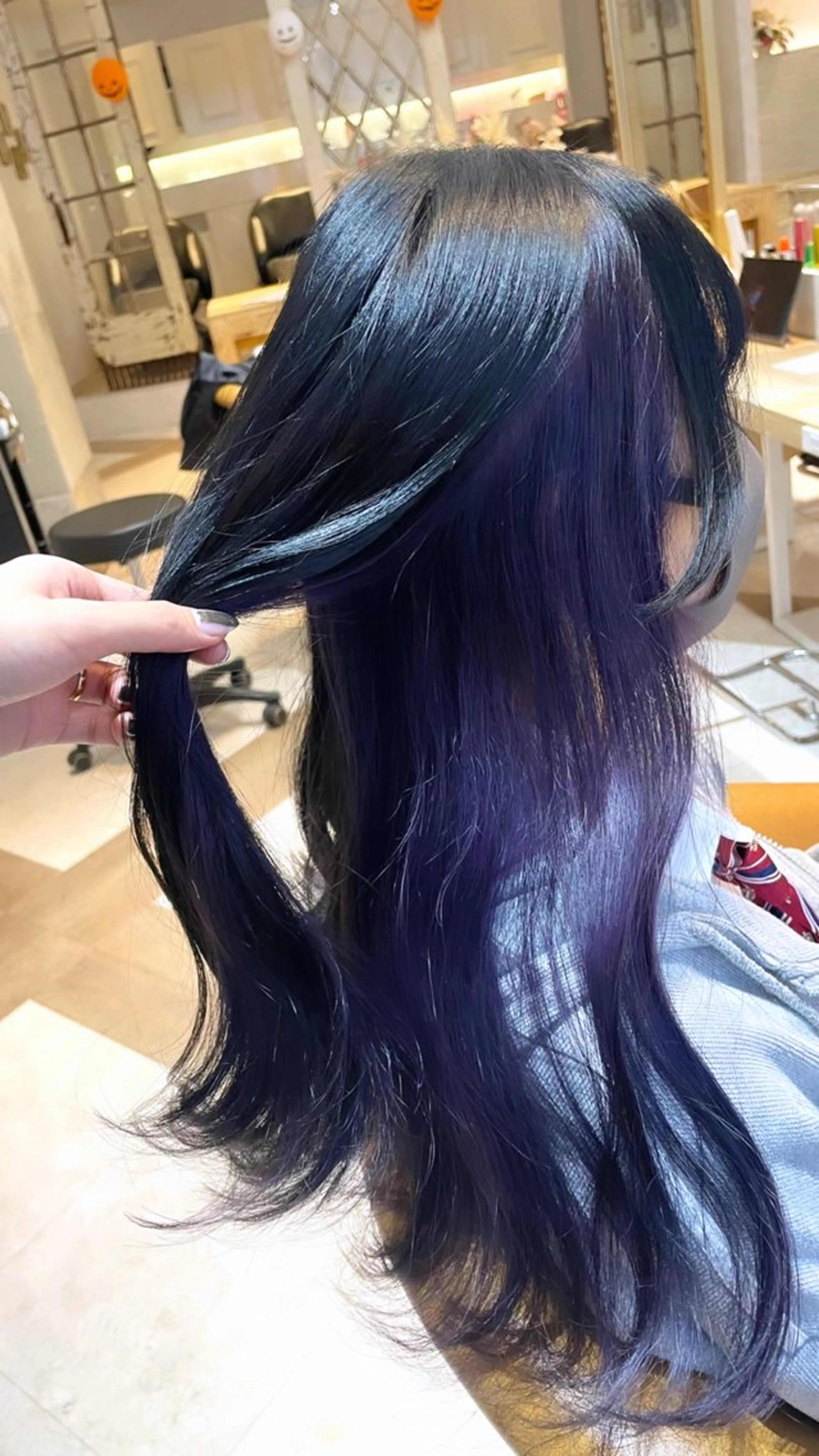 ロング カット ヘアカラー トリートメント Kanami/韓国風 /艶カラーのヘアスタイル