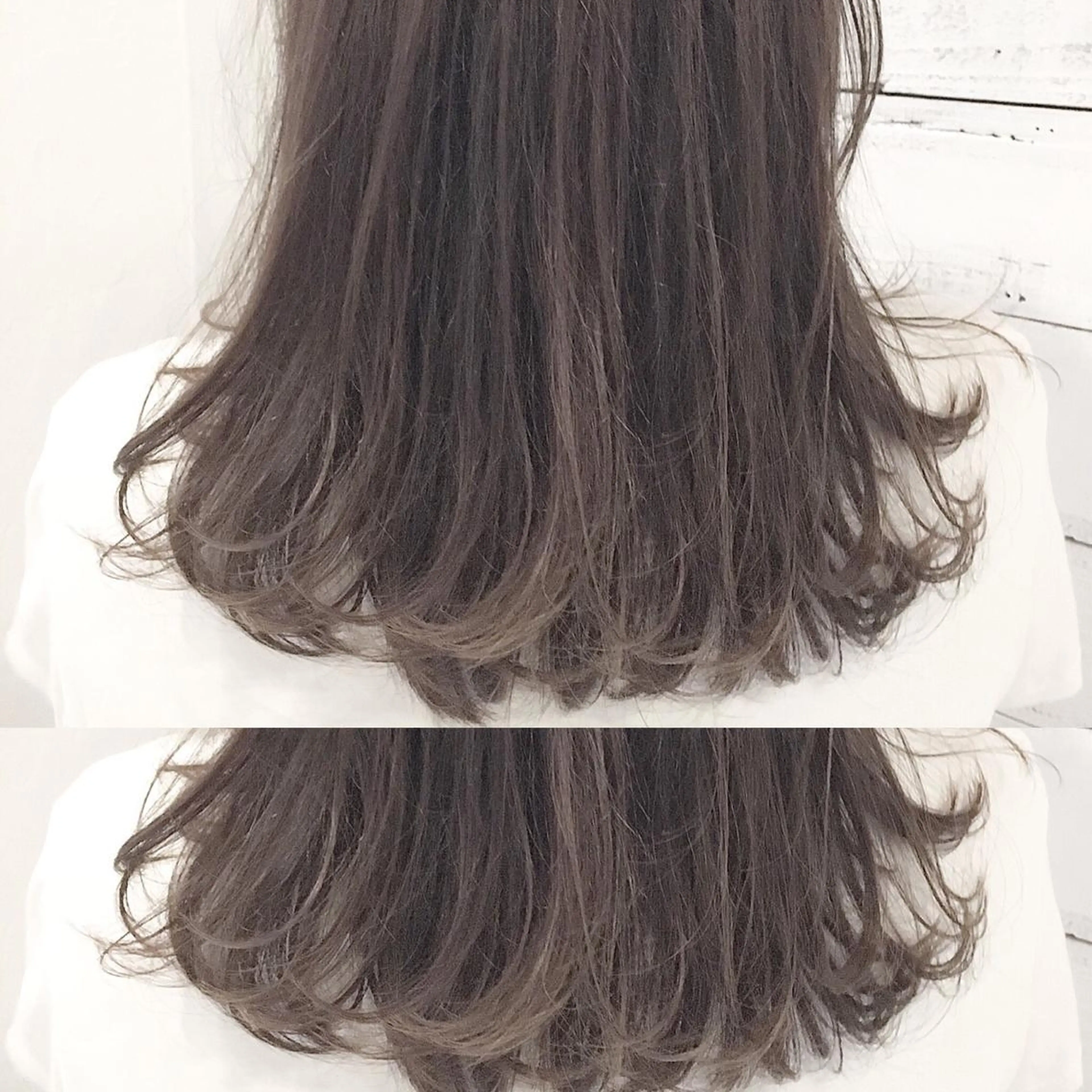 ミディアム カラー 須藤 さやかのヘアスタイル