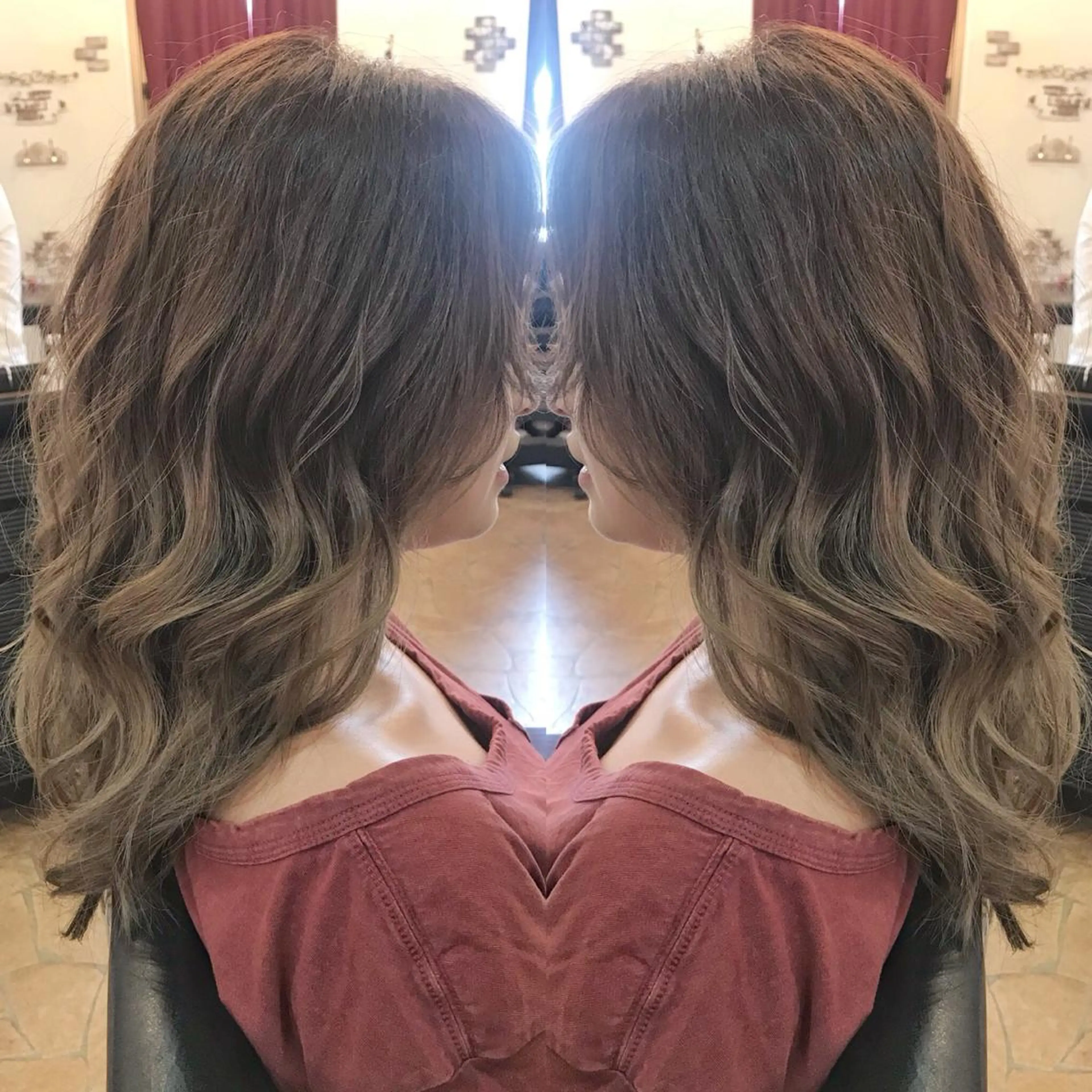 ダブルカラーの写真