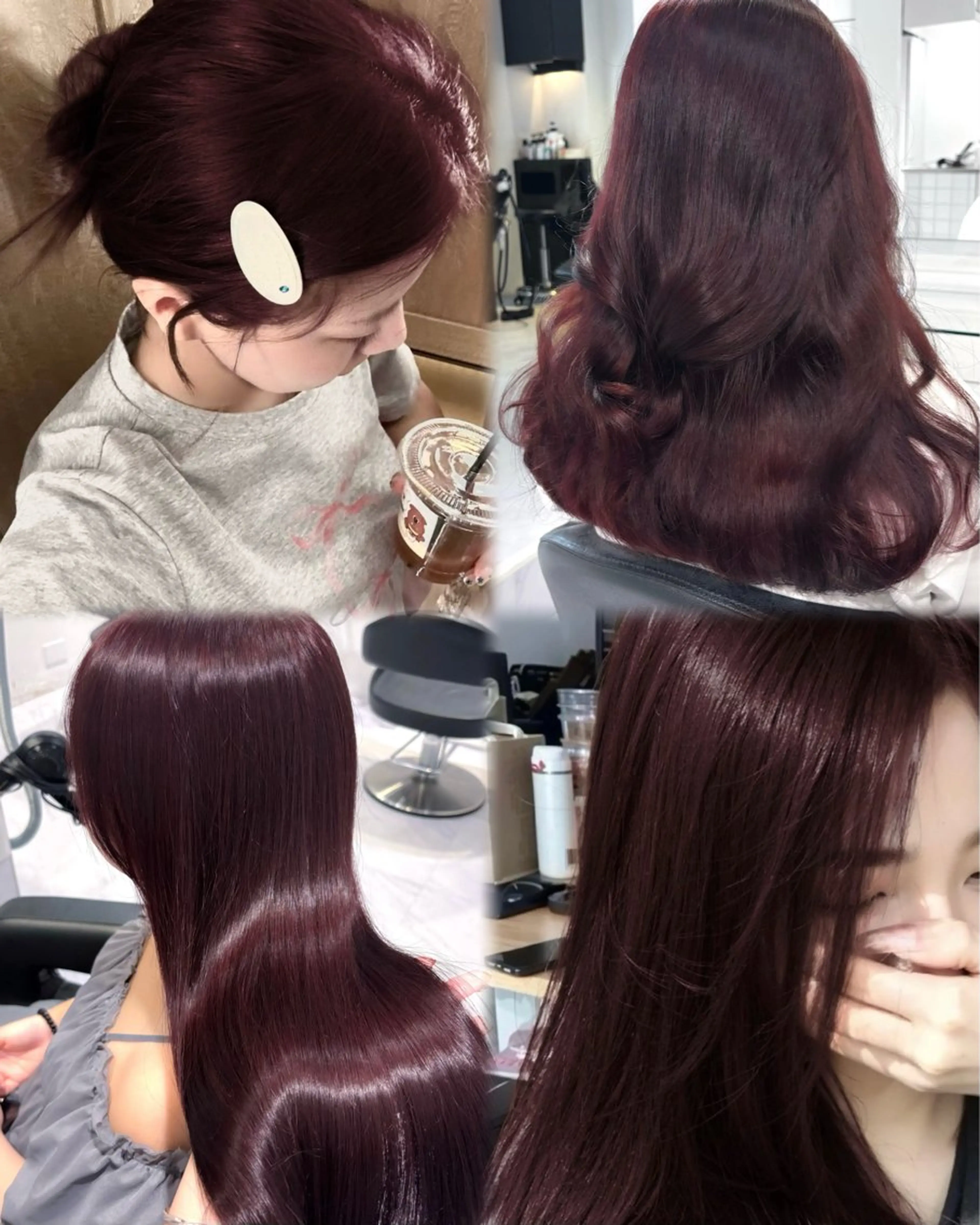 ロング カラー ヘアカラー トリートメント ヘッドスパ ヘアセット 表参道♡暗髪^ྀི 艶カラー♡アユミのヘアスタイル