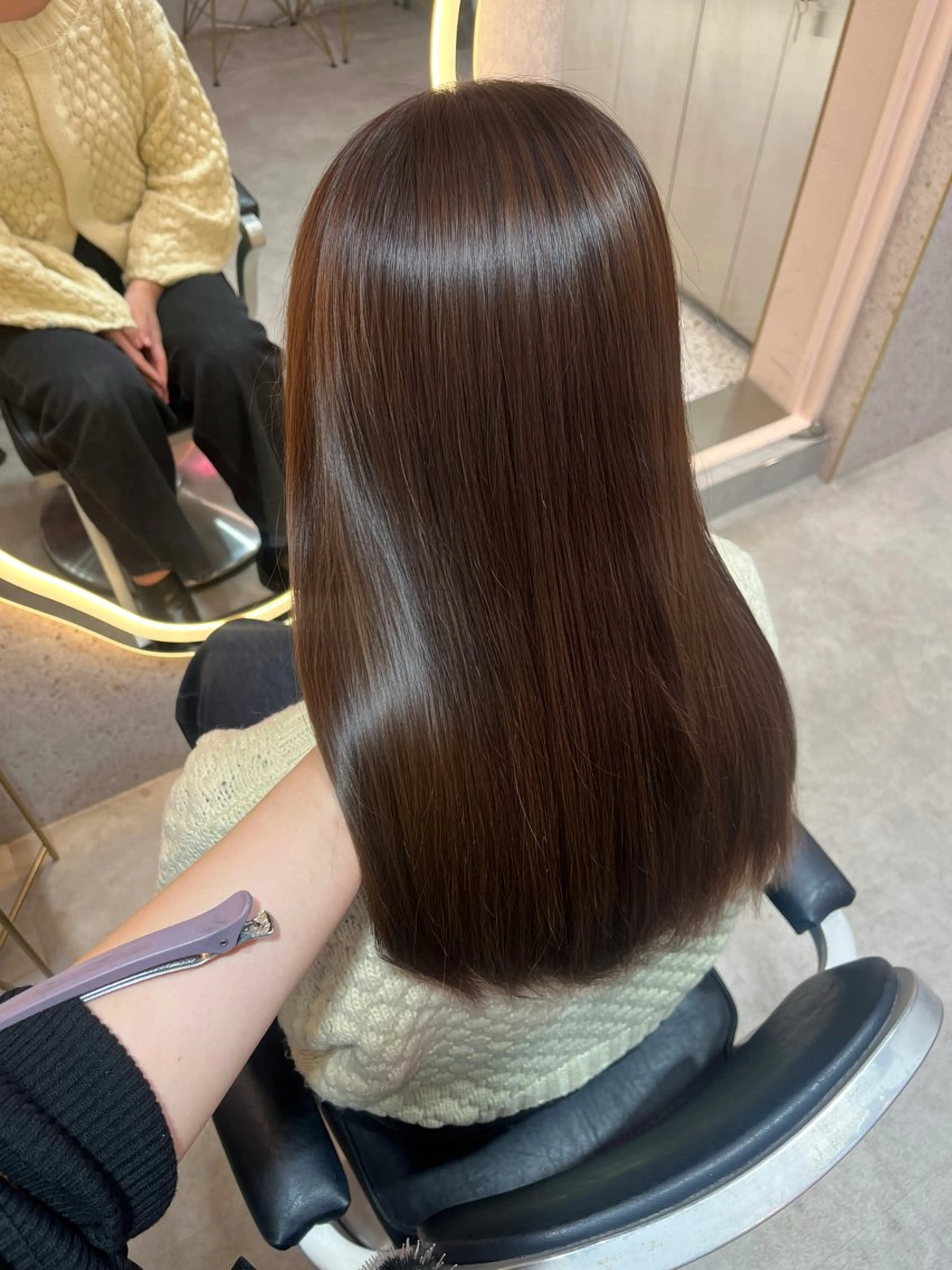 ロング 縮毛矯正 トリートメント Minami🤍ྀི 髪質改善／新宿／のヘアスタイル