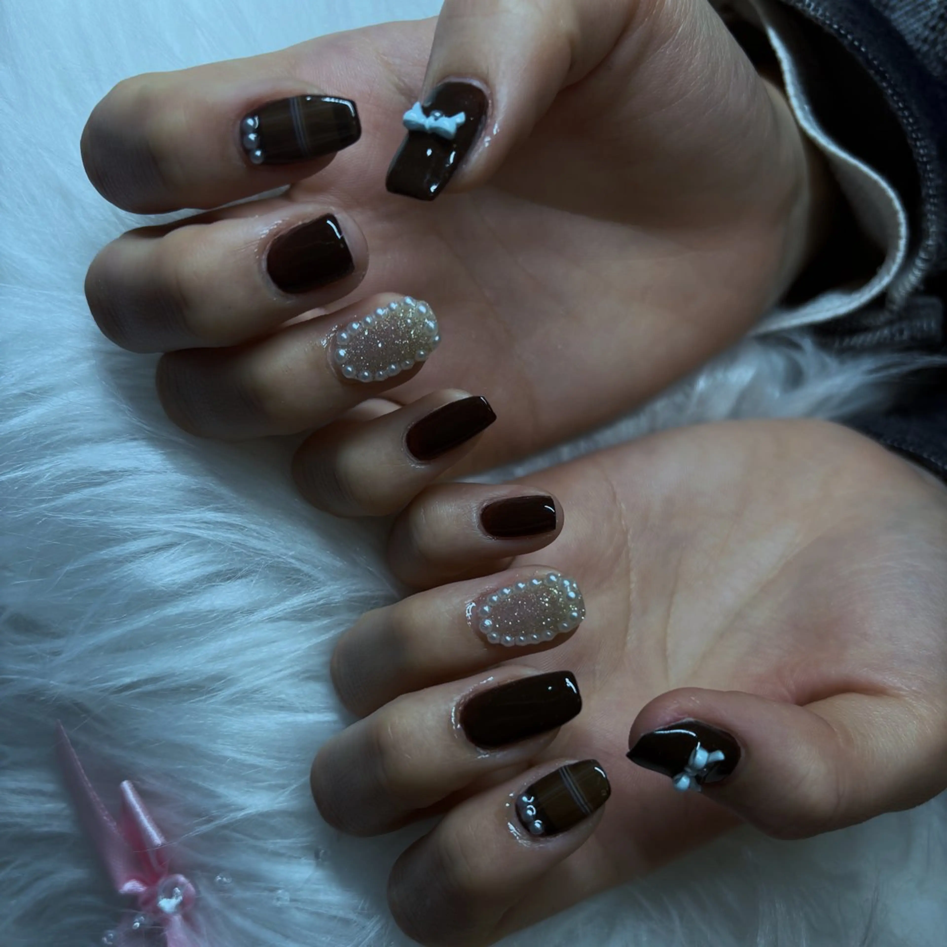 ネイル アートネイル 長さ出し フットネイル ハート キラキラネイル Vante梅田店所属・vante_aimi .パラジェル取扱店のネイルデザイン