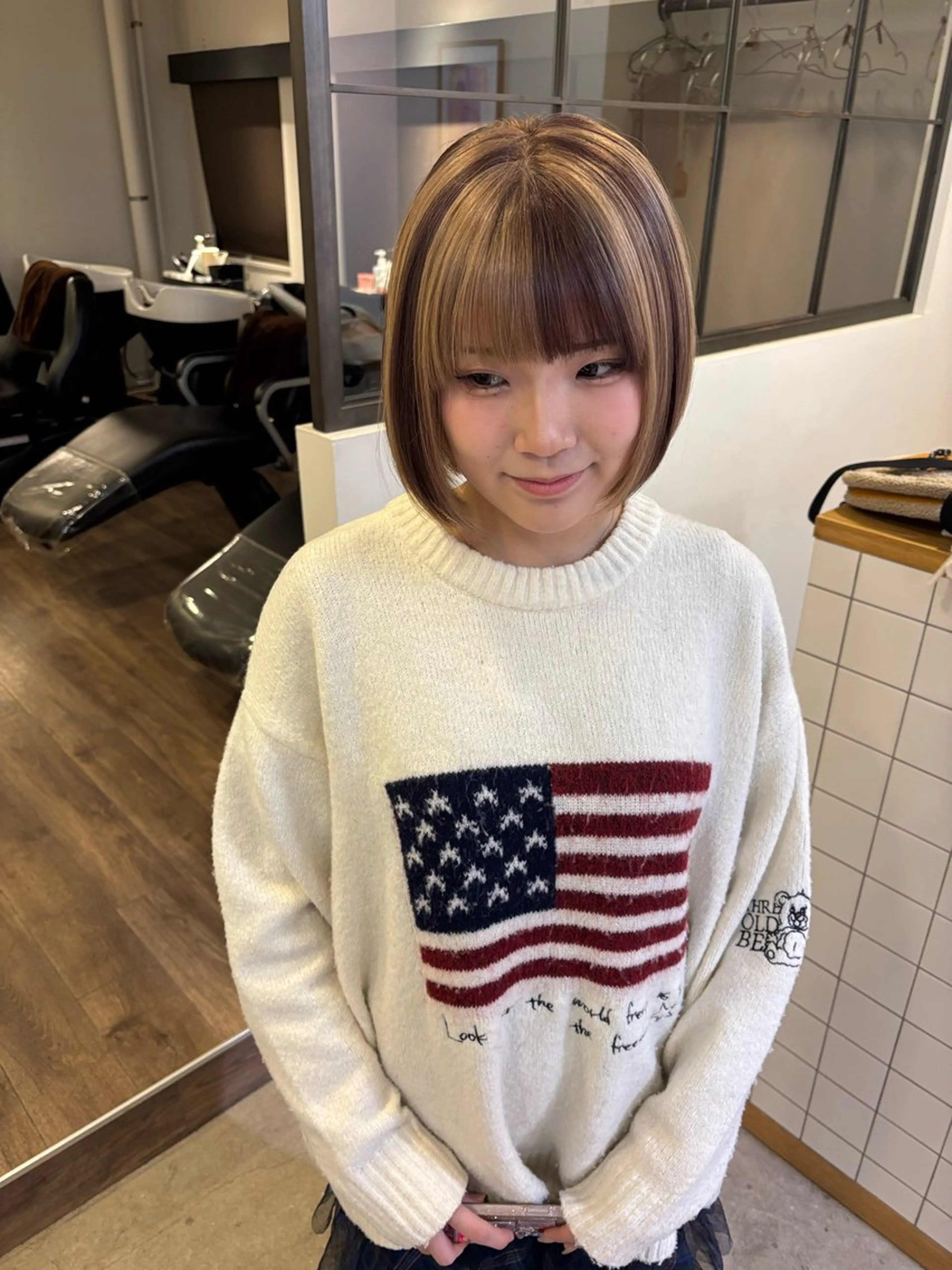 カラー 🎗️ブリーチ 🎗️ダブルカラーのヘアスタイル