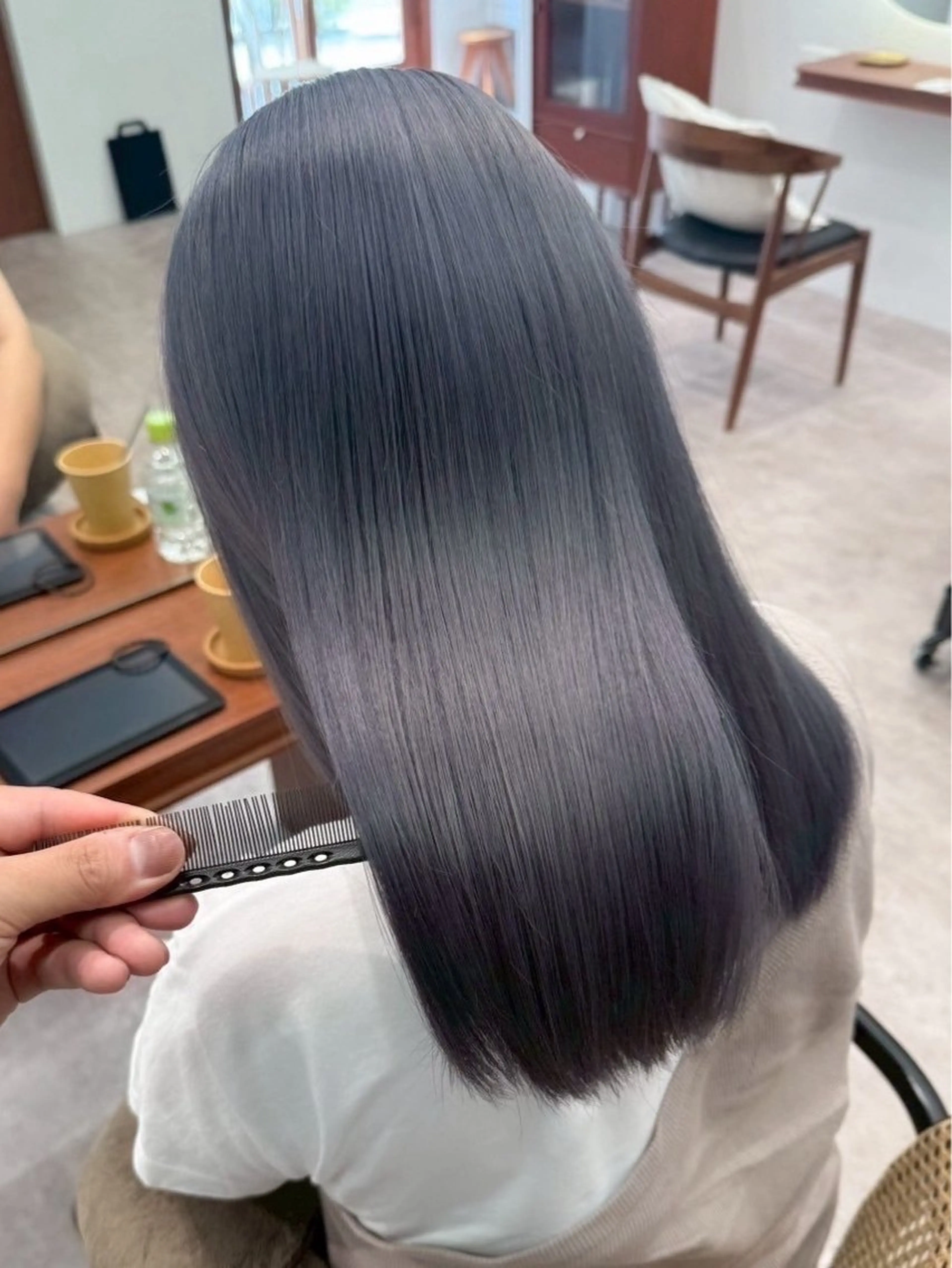 【当日予約OK❗️】🩵ブリーチ有りダブルカラー➕超音波アイロントリートメント💫の写真