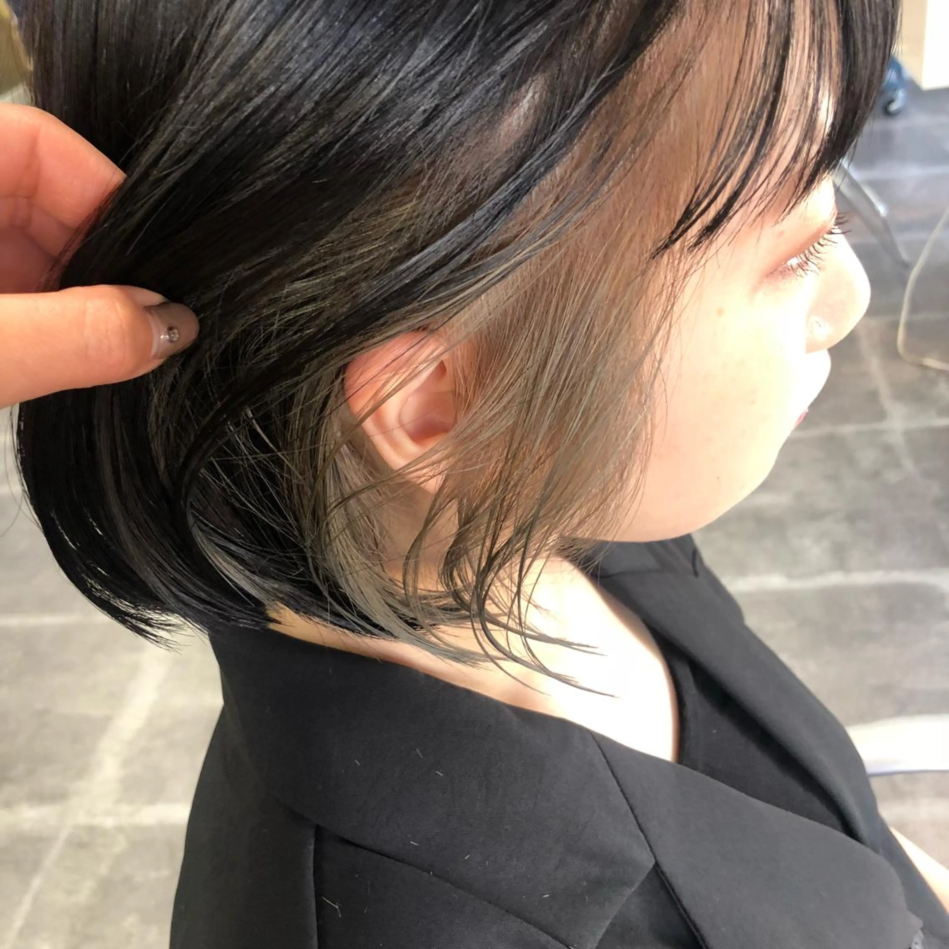 ショート カラー ヘアアレンジ インナーカラー SALOWIN恵比寿所属・ヘッドスパで脳を 整える✨chacoのヘアスタイル