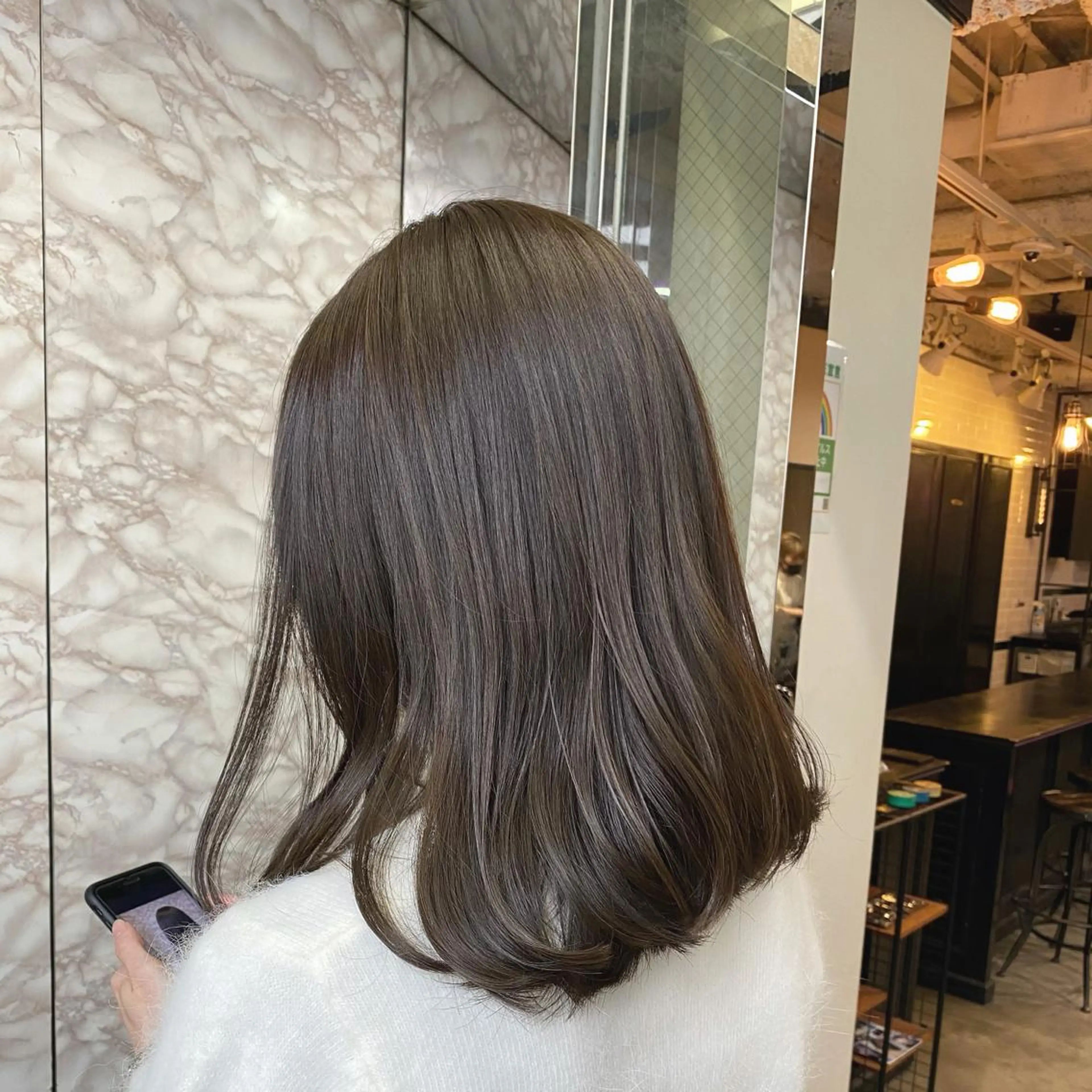 ミディアム トリートメント 酸熱トリートメント カット トリートメント Steelo  渋谷所属・✴︎赤み除去カラー daichi✴︎のヘアスタイル