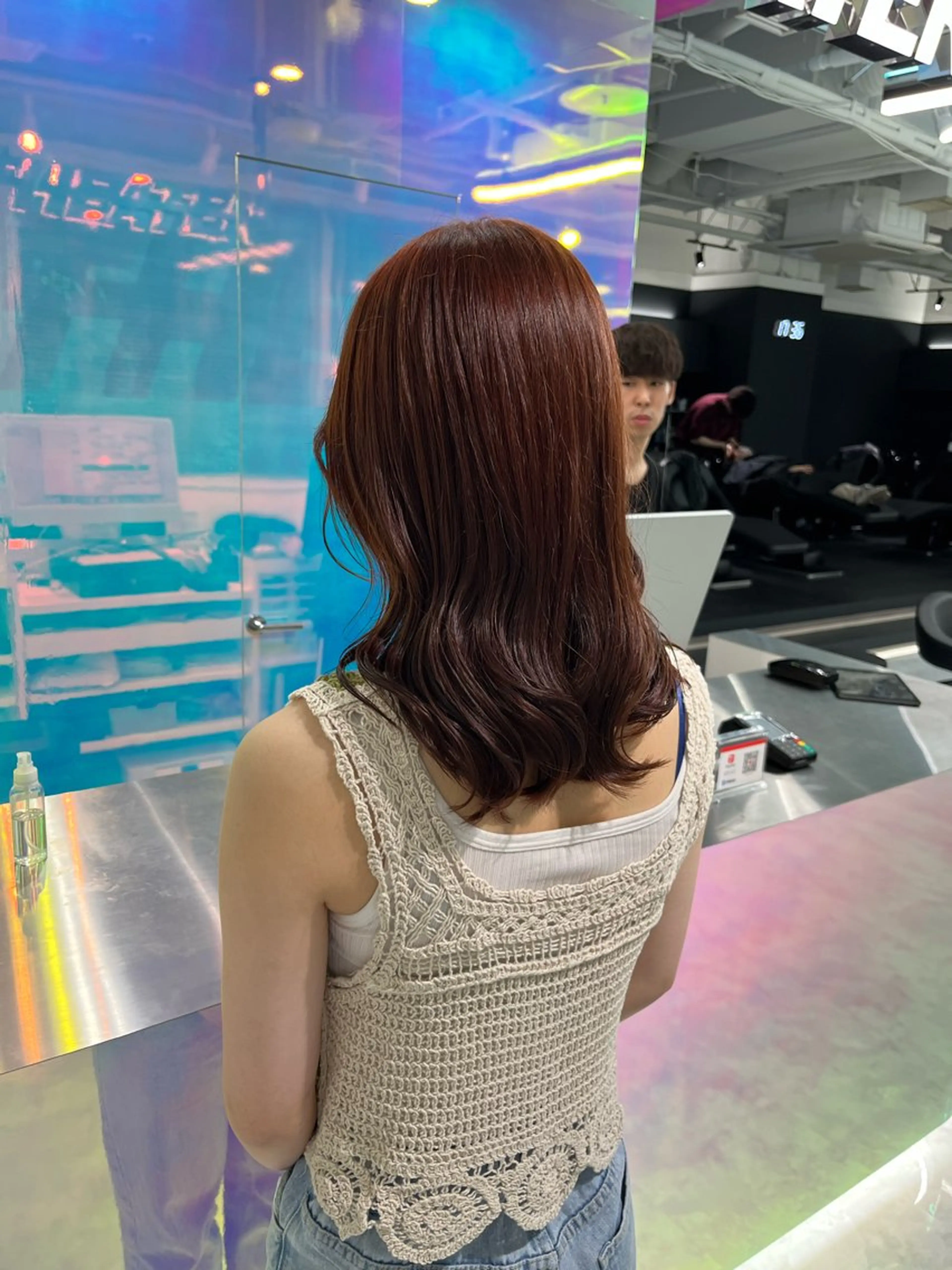 セミロング カラー ヘアアレンジ ヘアカラー ブリーチボブNo.1 🥇/KOHEIのヘアスタイル