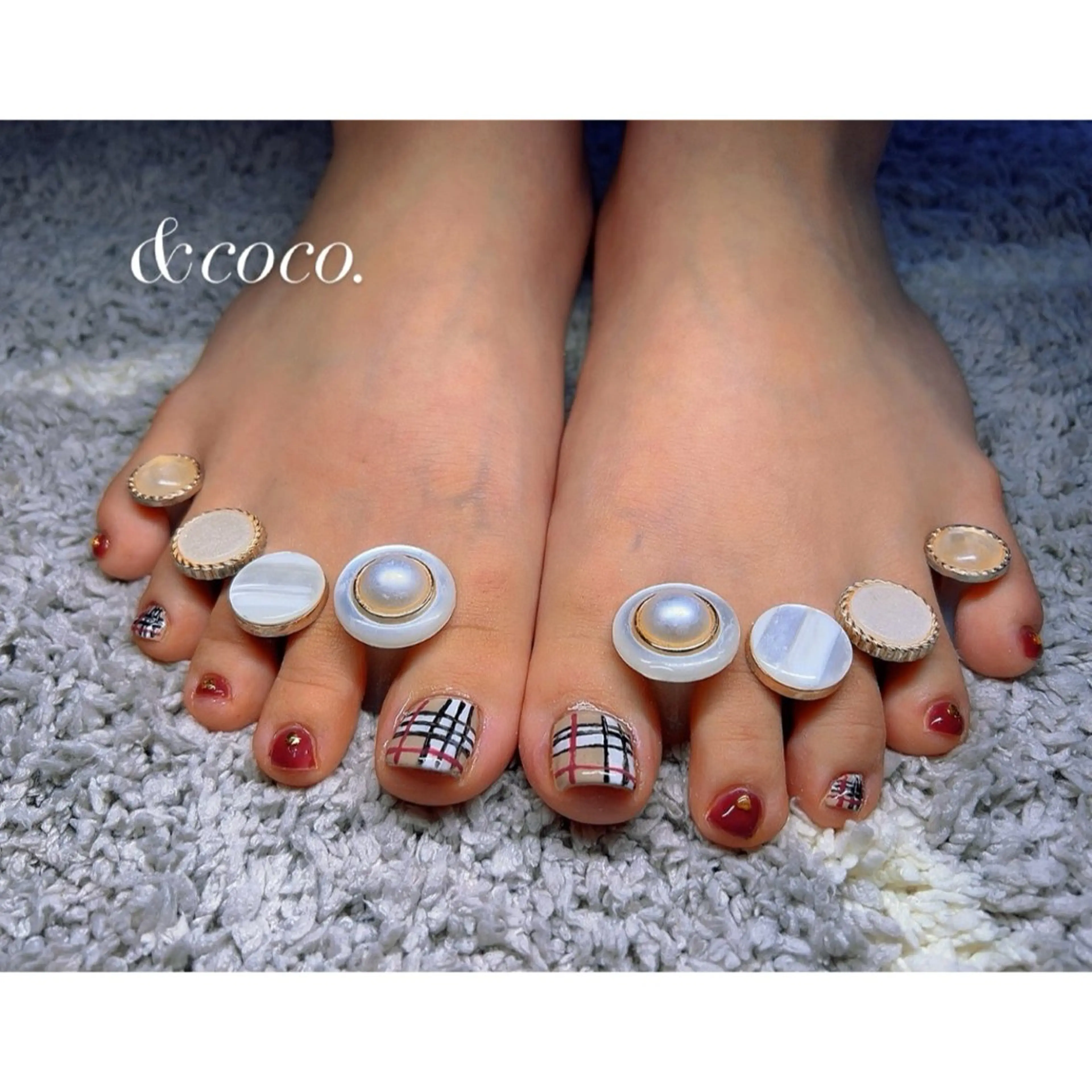 ネイル フットネイル フットネイル ＆coco.所属・＆ coco.のネイルデザイン
