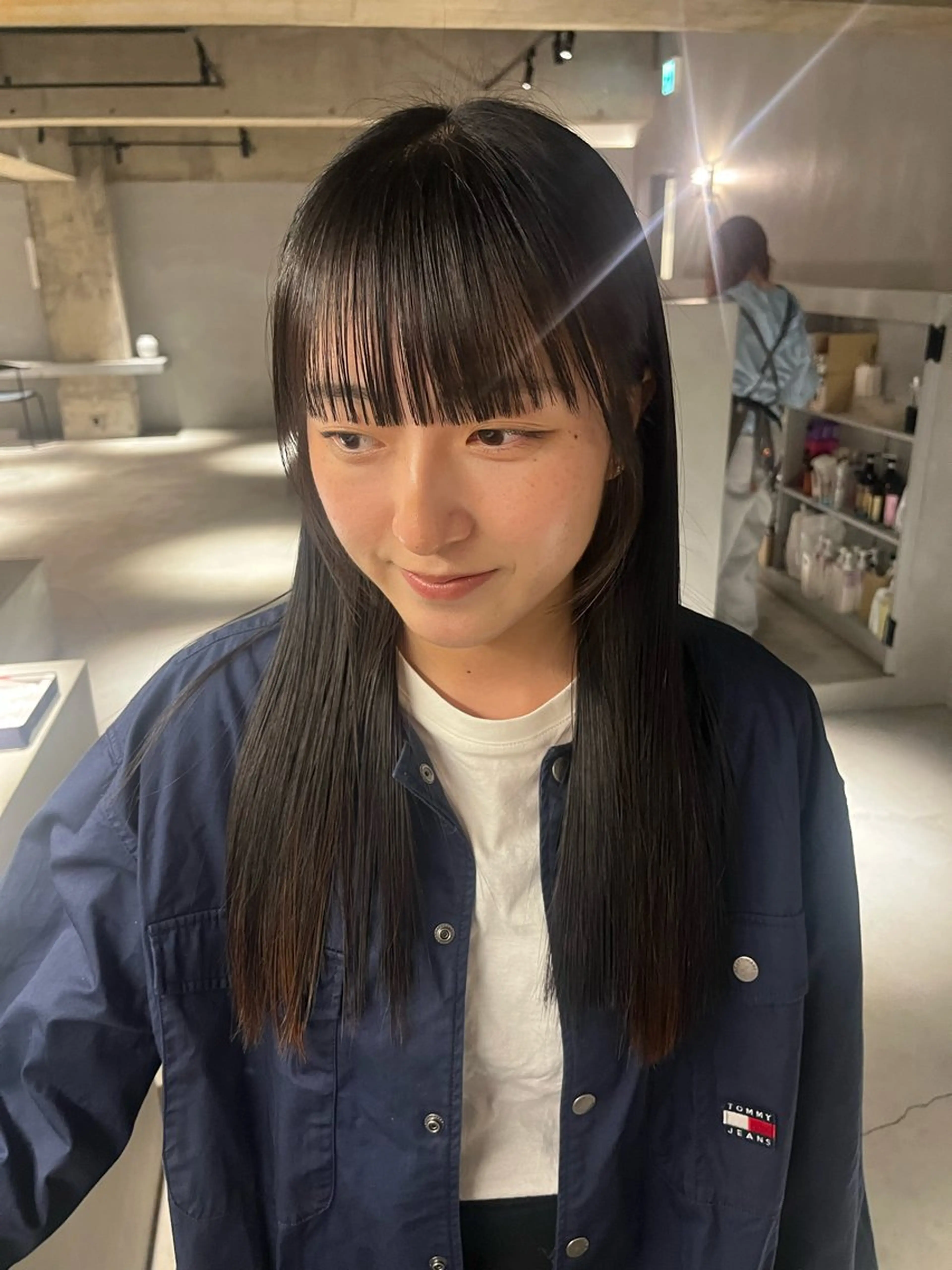 ロング カット トリートメント 二村 海のヘアスタイル