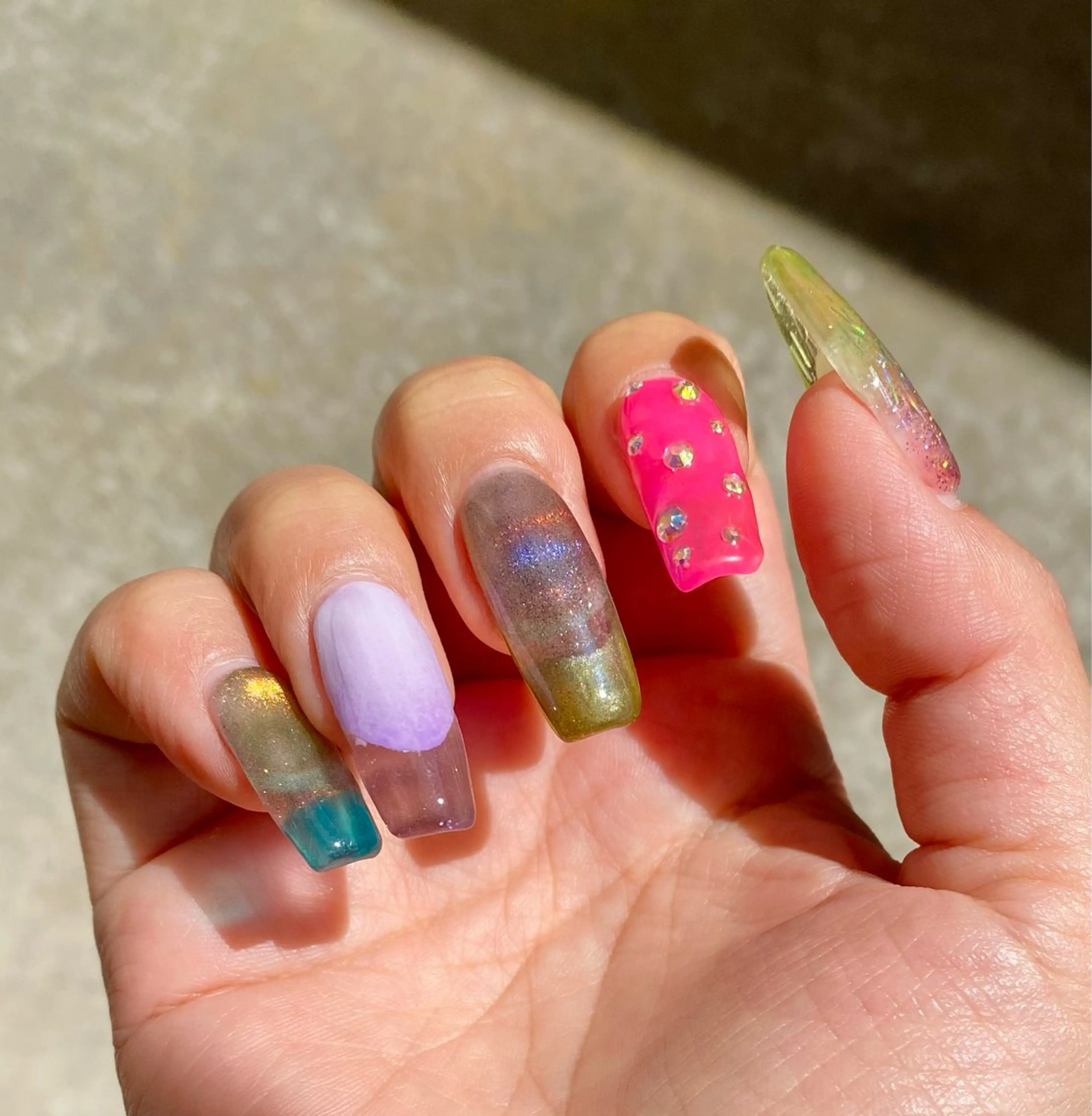 ネイル スカルプネイル 岩澤 恵子のネイルデザイン