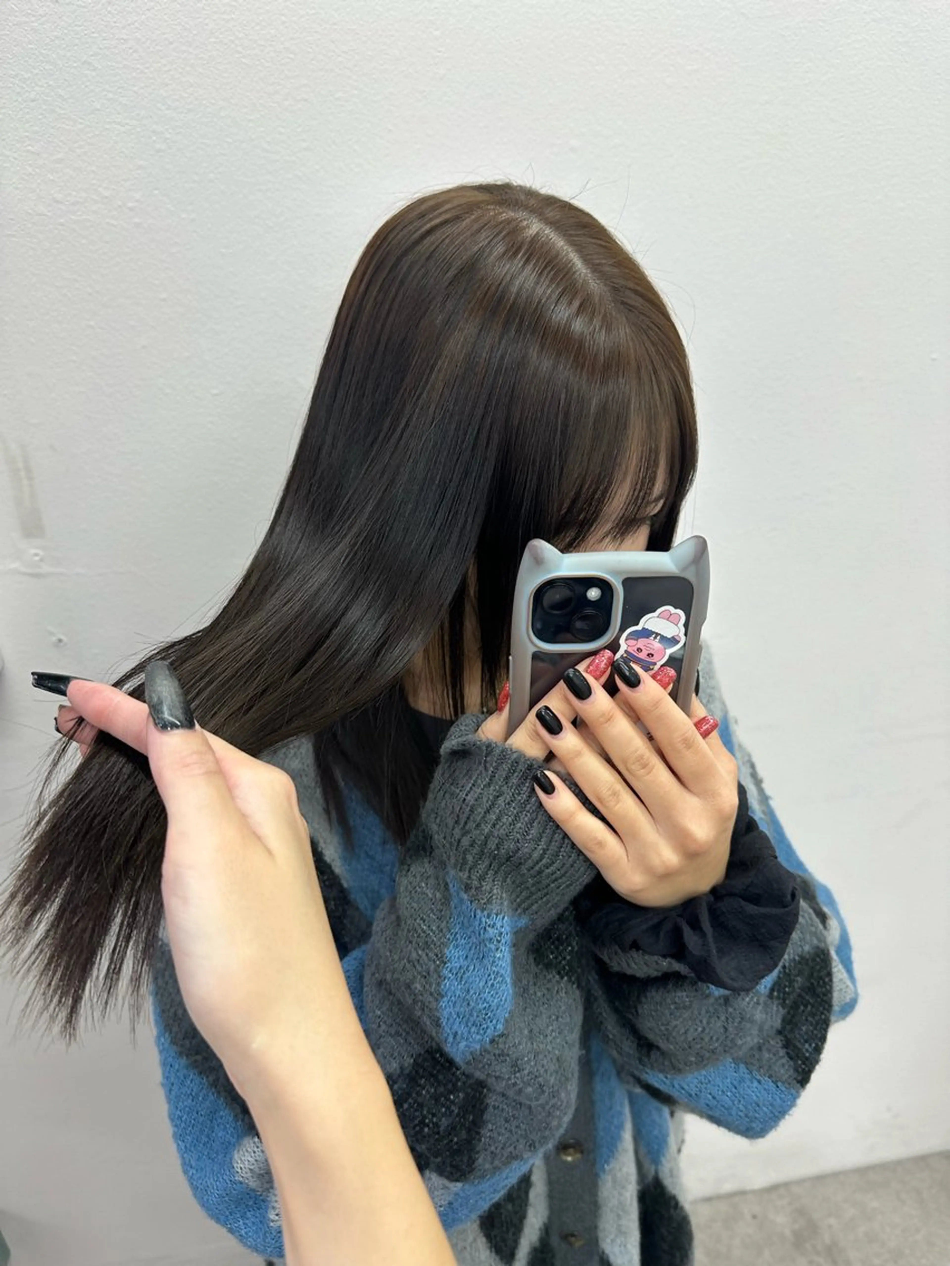 【ぷるっと艶髪に🩰🌸】艶髪ワンカラー+高保湿TRの写真