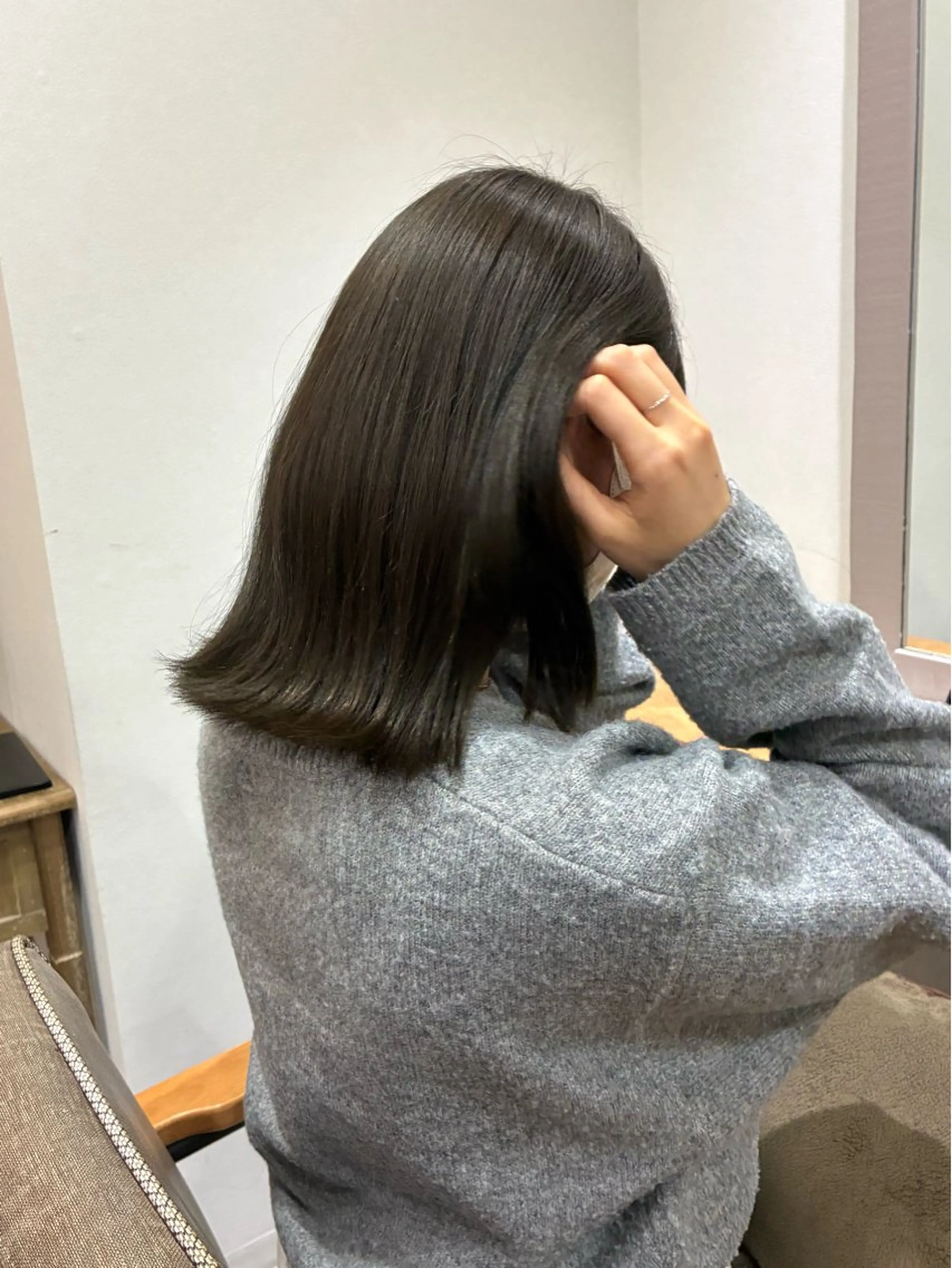 セミロング カット ヘアカラー トリートメント 柴田真衣 /ナチュラル/半個室のヘアスタイル