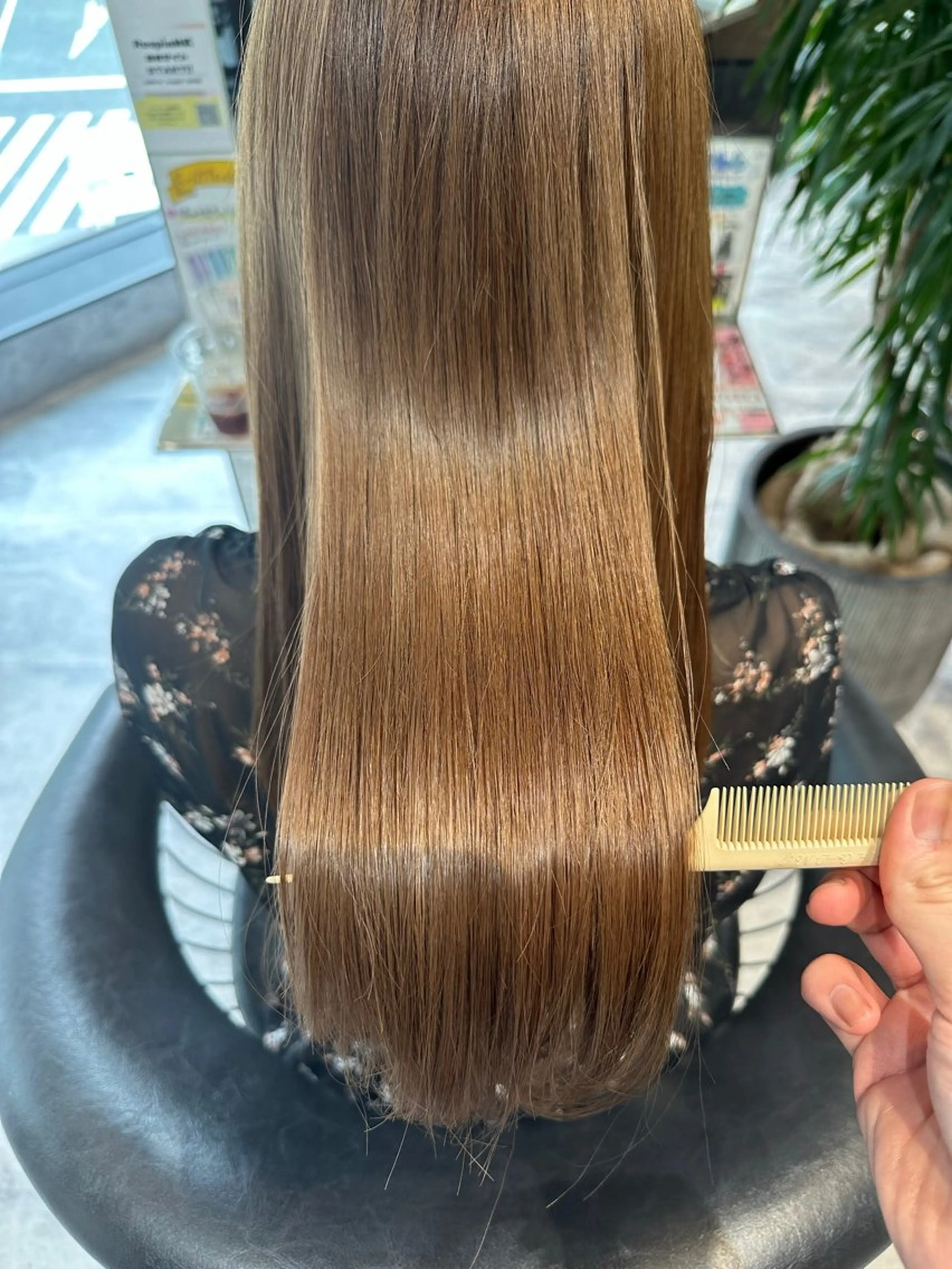 【❣️ミニモ学割クーポン❣️】🤍酸性ストレート➕髪質改善酸熱トリートメント➕艶カラー🤍¥24750→¥17325🤍の写真