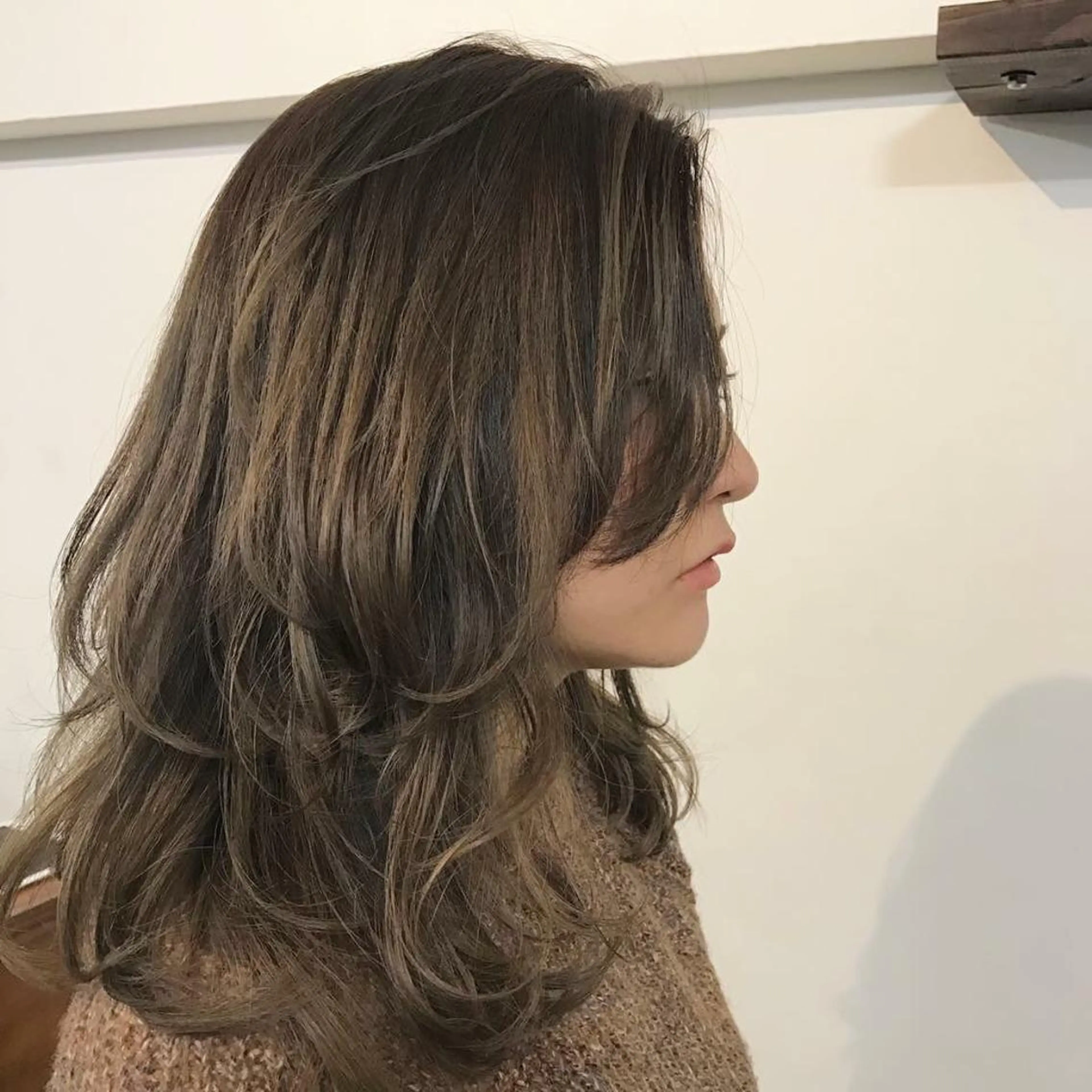 ミディアム SALON WORK STATION所属・ボブ♡柔らかいカラー 實松栞理のヘアスタイル