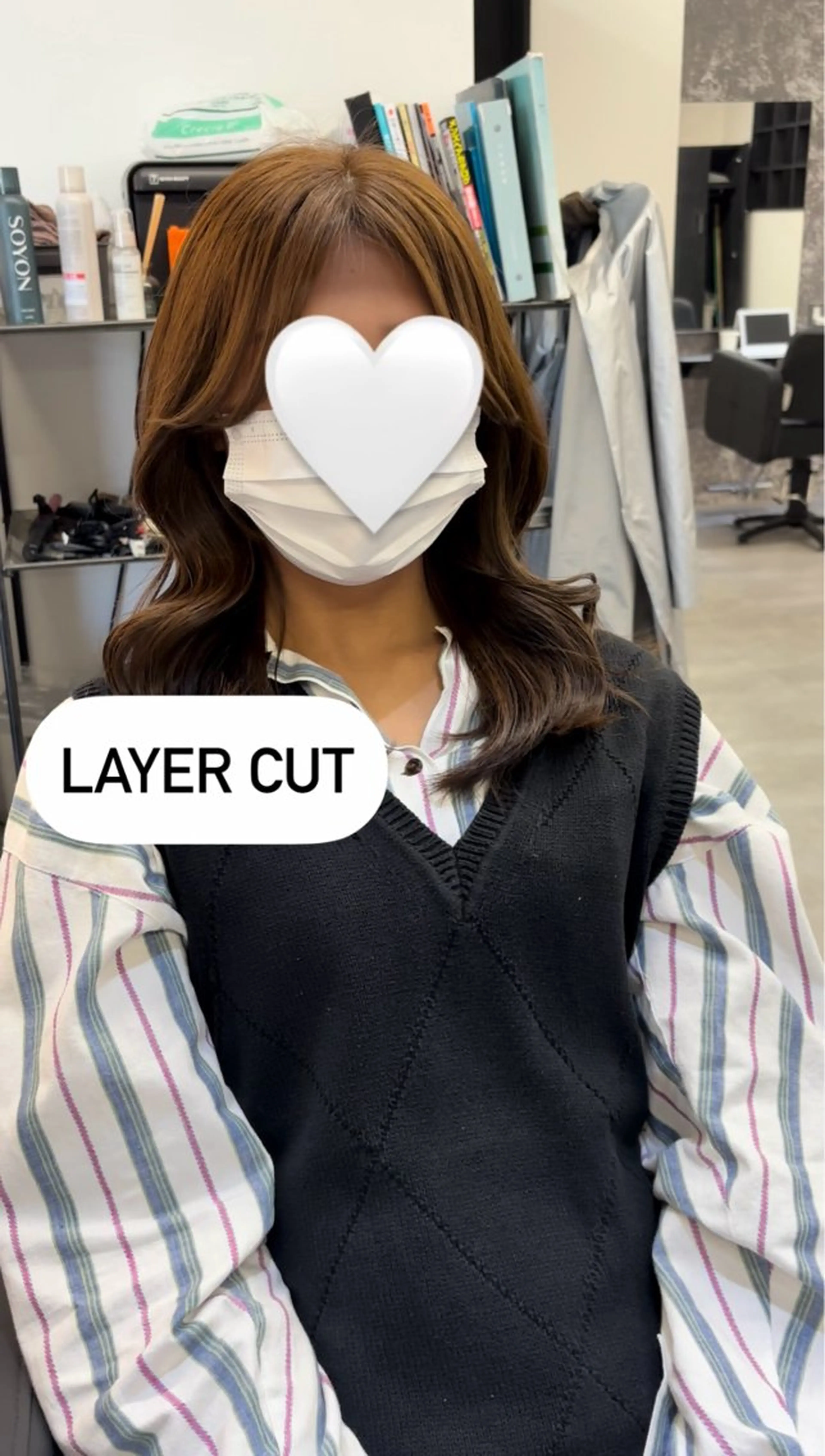 セミロング レイヤー/韓国ヘア /LILICAのヘアスタイル