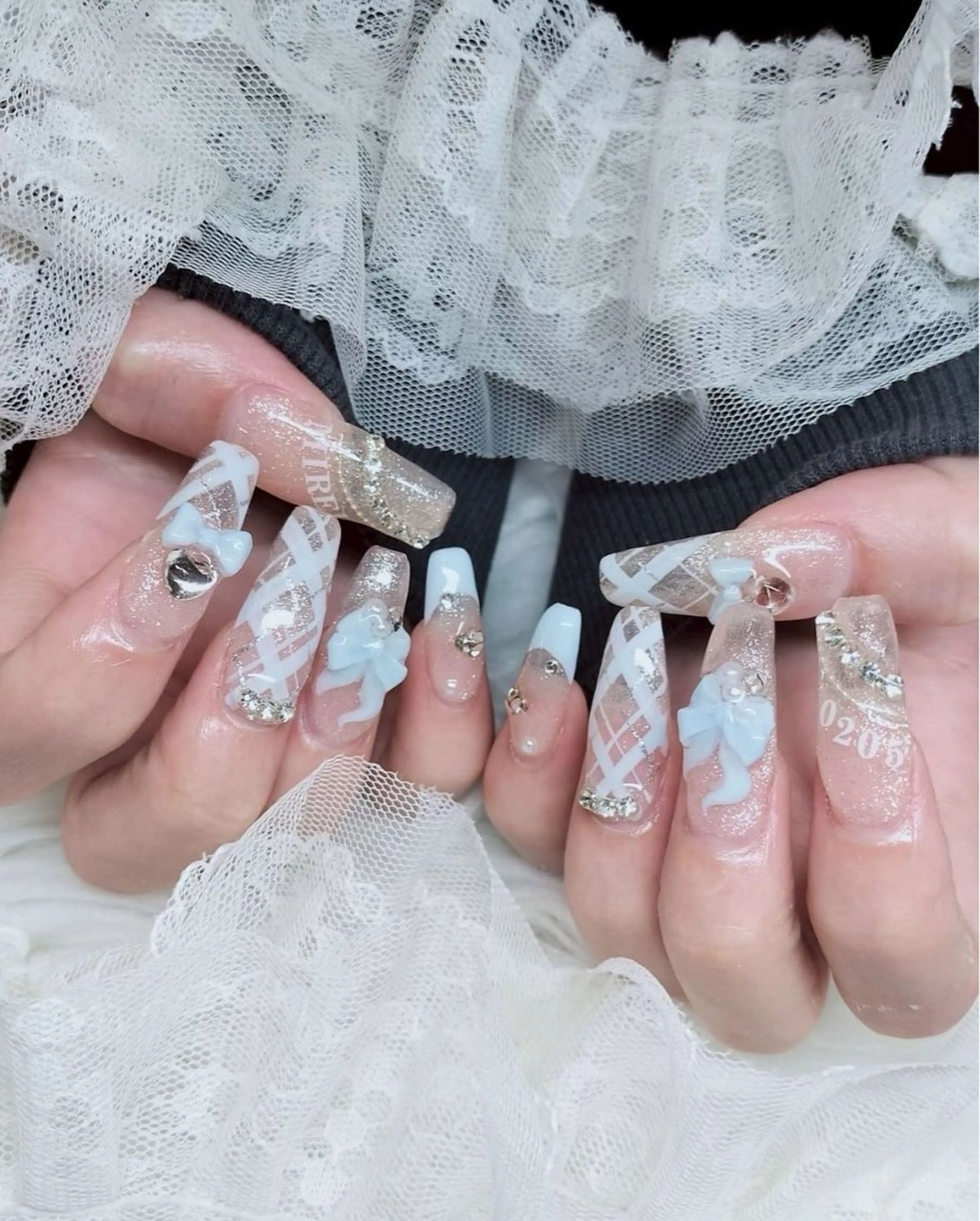 ネイル アートネイル 長さ出し ジェルネイル マグネットネイル ニュアンスネイル ハンドネイル Cloudy Chan Nailのネイルデザイン